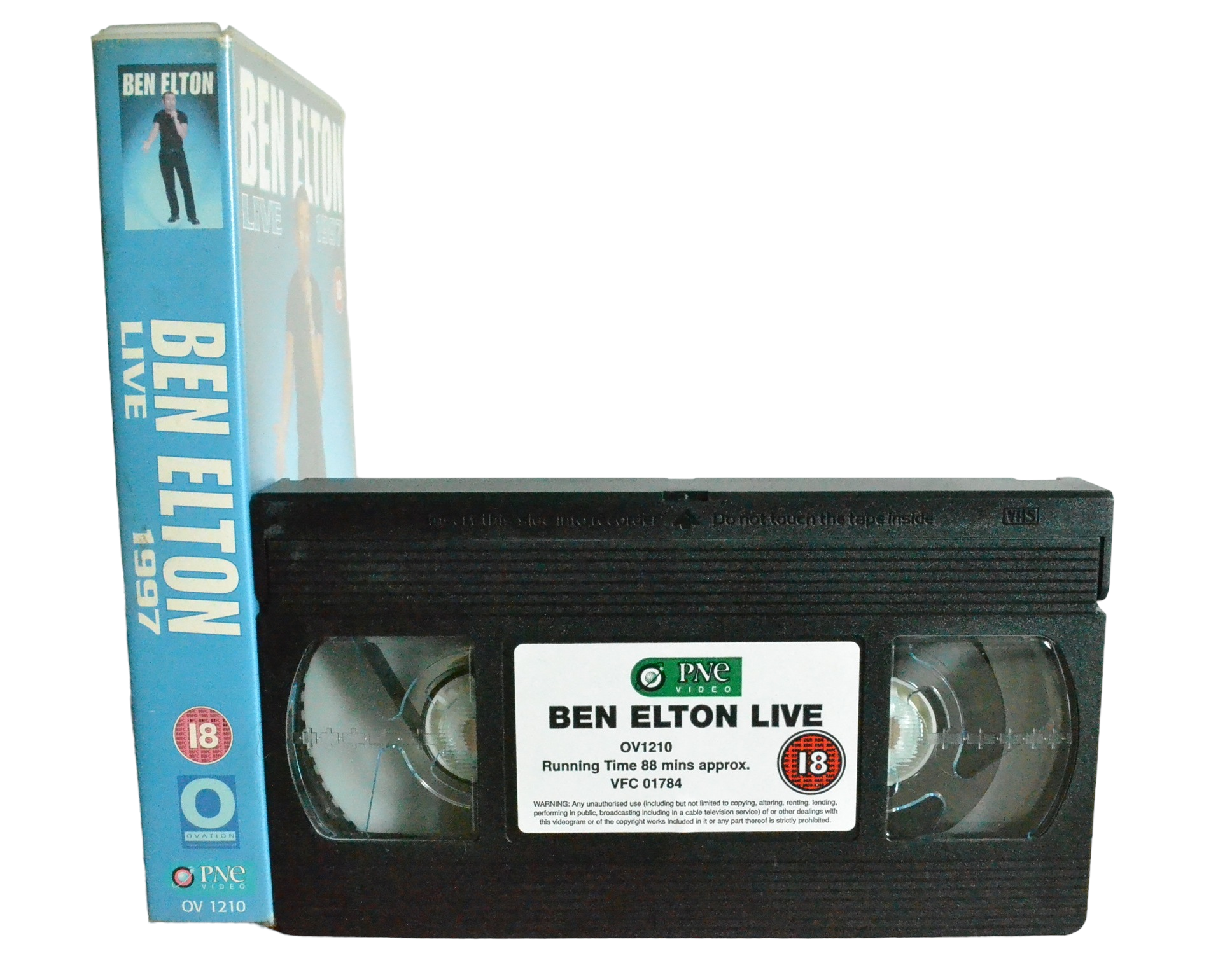 Ben Elton Live : 1997 - Ben Elton - PNE Video - OV1210 - Comedy - Pal - VHS-