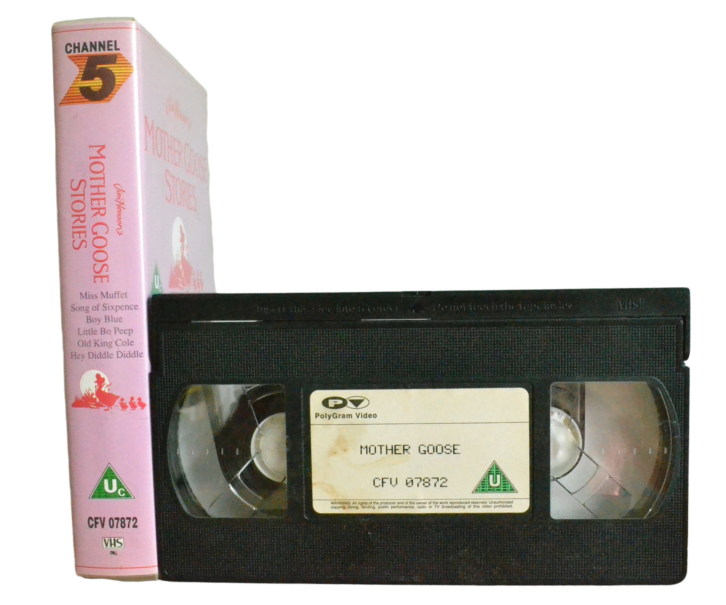 Jim Henson's Mother Goose Stories - PolyGram Video - Children's - Pal VHS-