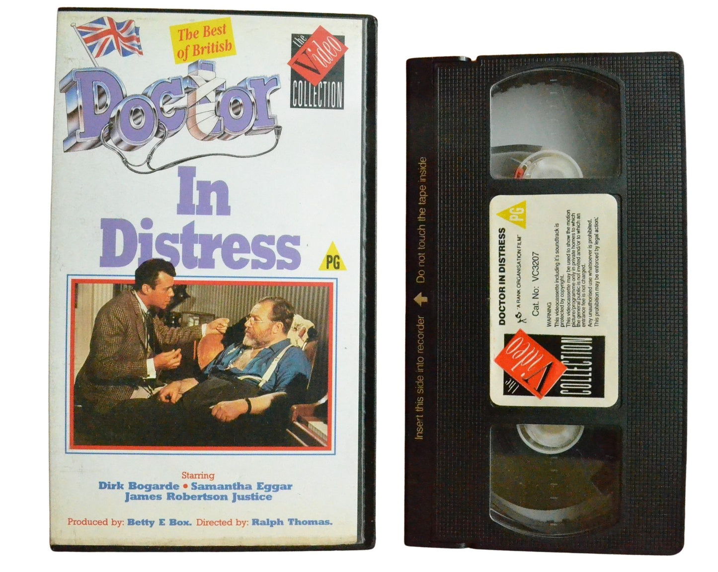 Doctor In Distress - Dirk Bogarde - Vintage - Pal VHS-