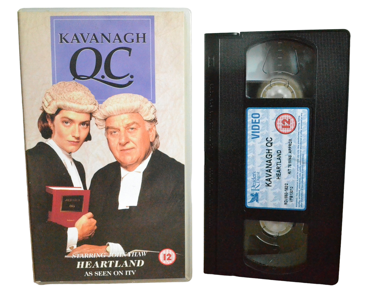 Kavanagh QC : Heartland - John Thaw - Reader's Digest Video - RDV850-182/2 - Drama - Pal - VHS-