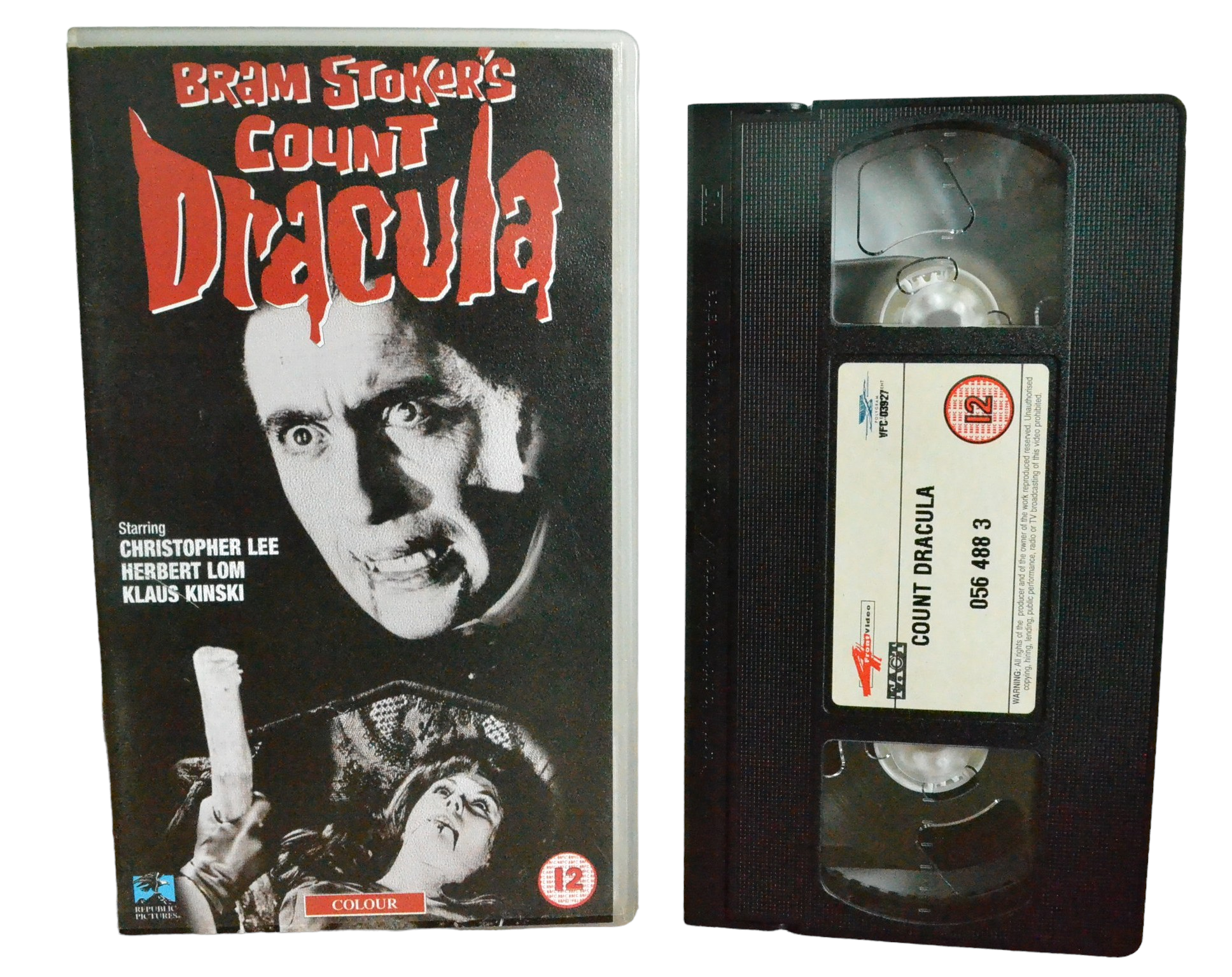 Bram Stoker's Count Dracula - Christopher Lee - 4 Front Video - 564883 - Horror - Pal - VHS-