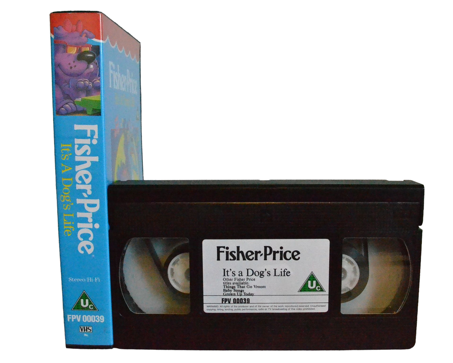 Fisher - Price : It's A Dog's Life - Fisher - Price - FPV00039 - Children - Pal - VHS-