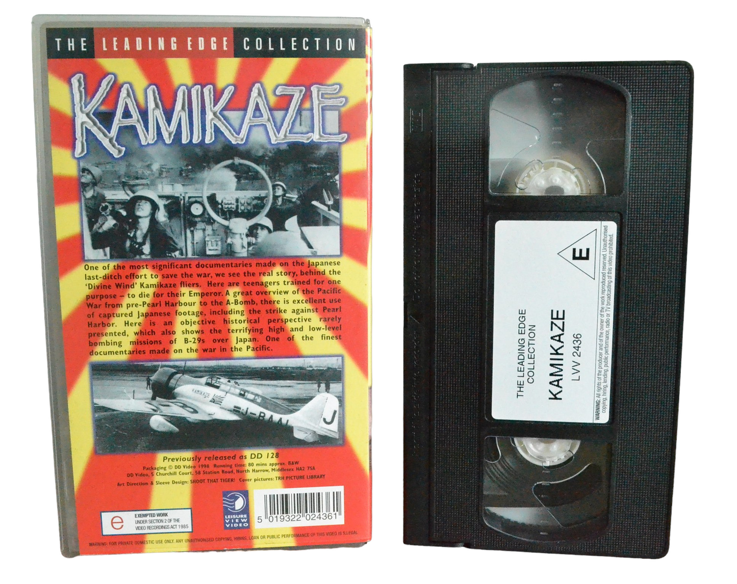 Kamikaze - Richard Bohringer - The Leading Edge Collection - LVV2436 - Drama - Pal - VHS-