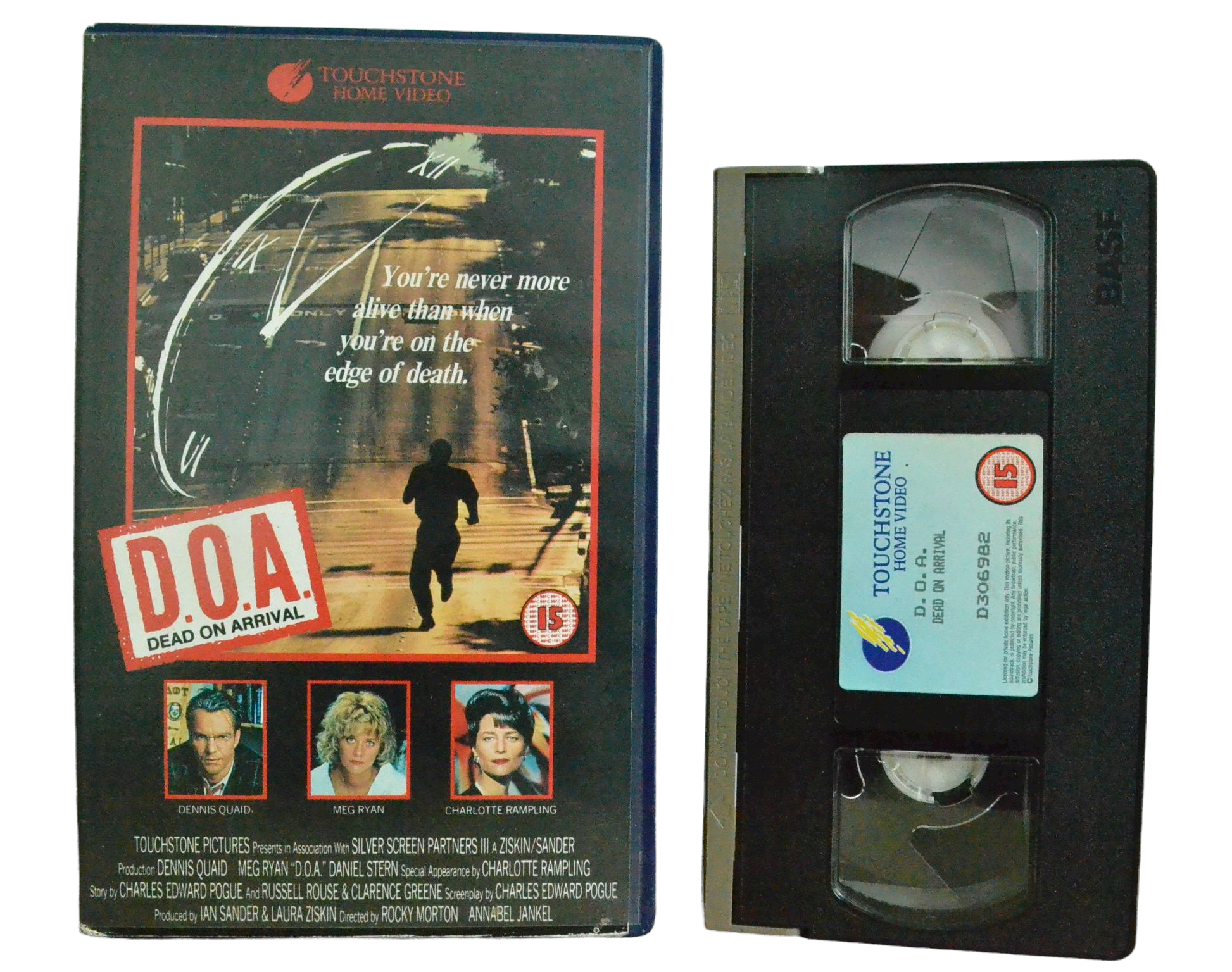 D.O.A - Death On Arrival - Dennis Quaid - Touch Stone Home Video - Vintage - Pal VHS-