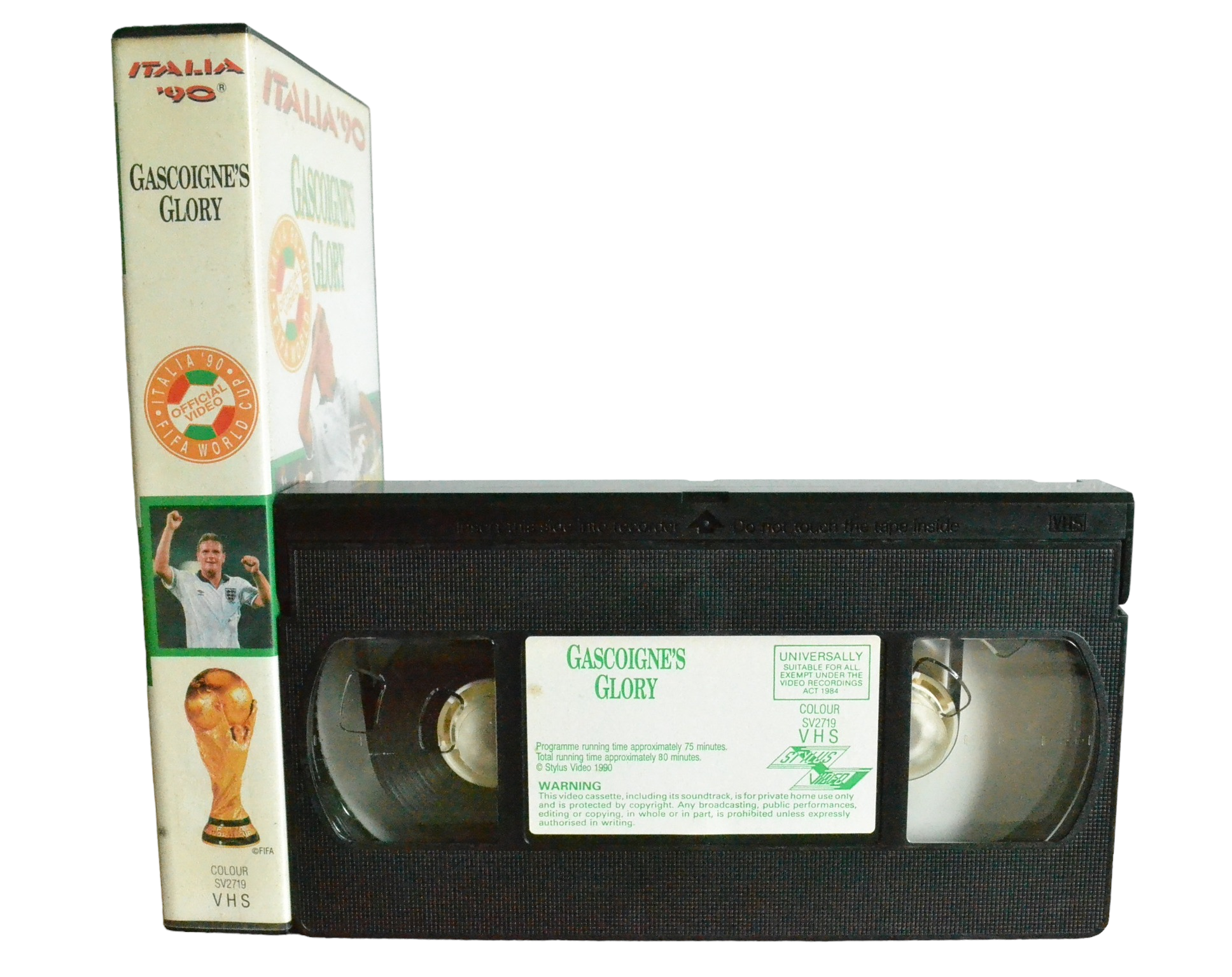 Gascoigner's Glory - Stylus Video - SV2719 - Sport - Pal - VHS-