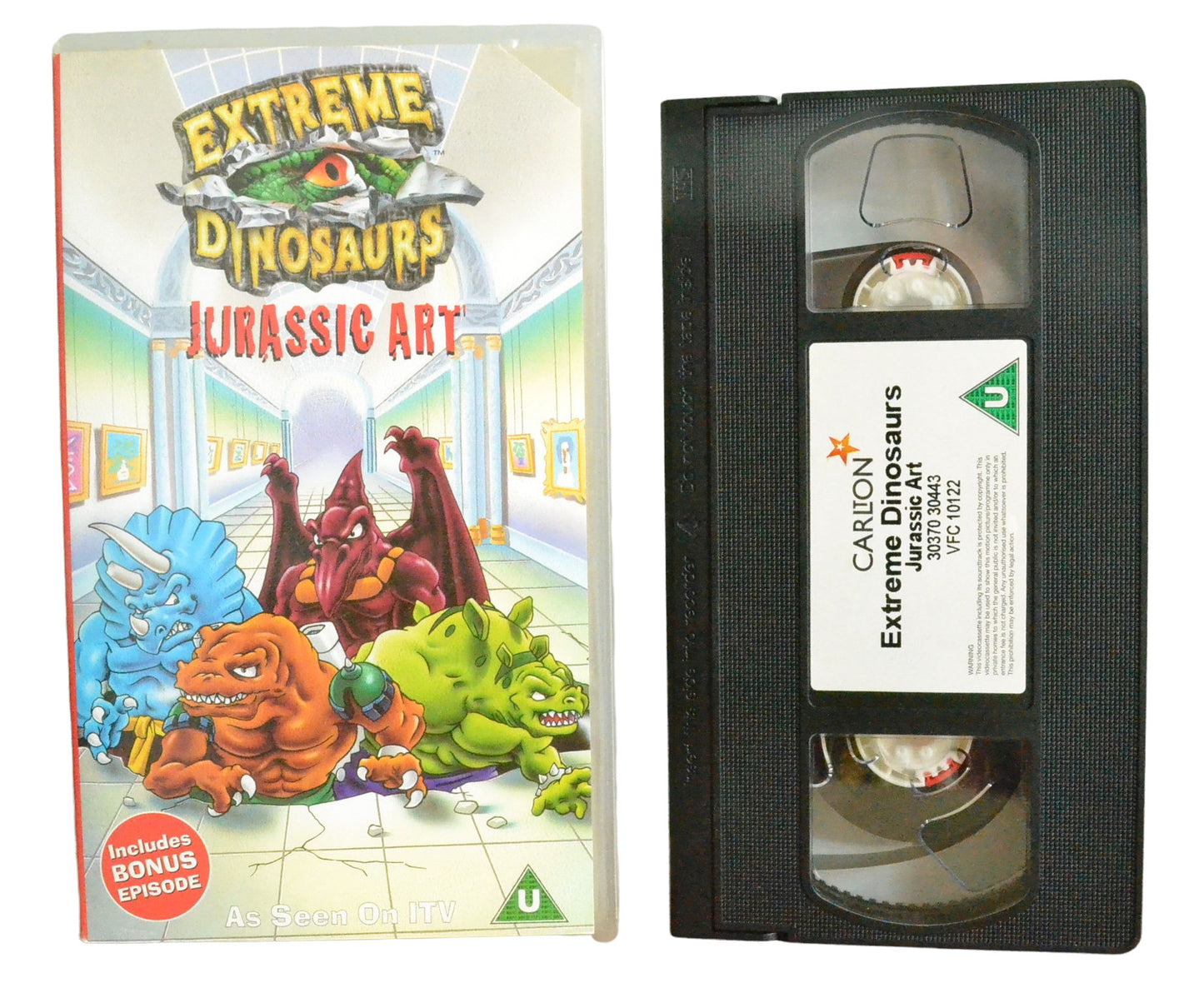 Extreme Dinosaurs - Jurassic Art - Carlton Video - Children's - Pal VHS-