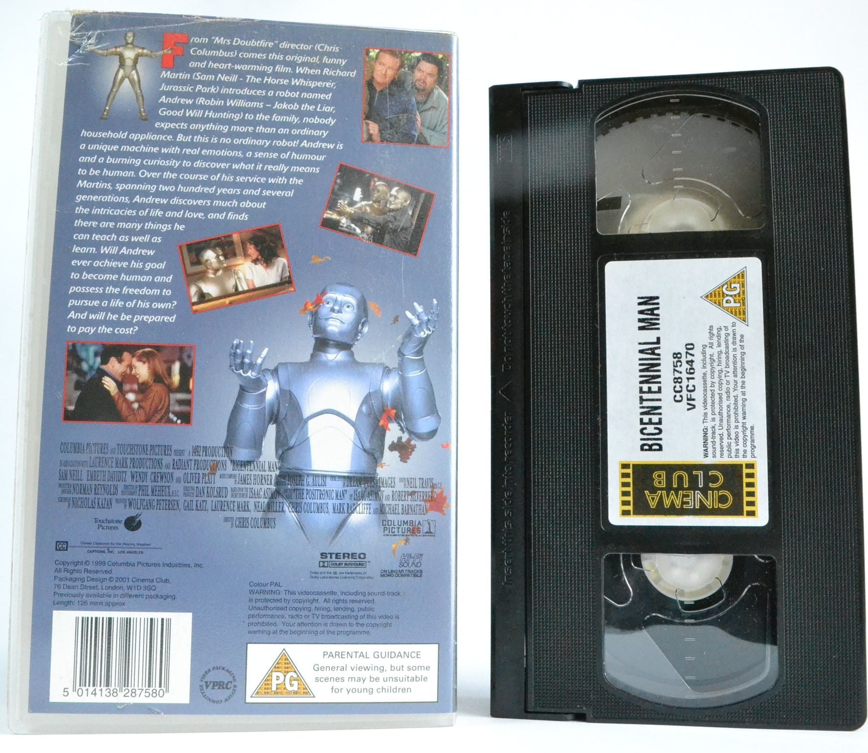 Bicentennial Man (1999): Human Sci-Fi Comedy-Drama - Robin Williams - VHS-