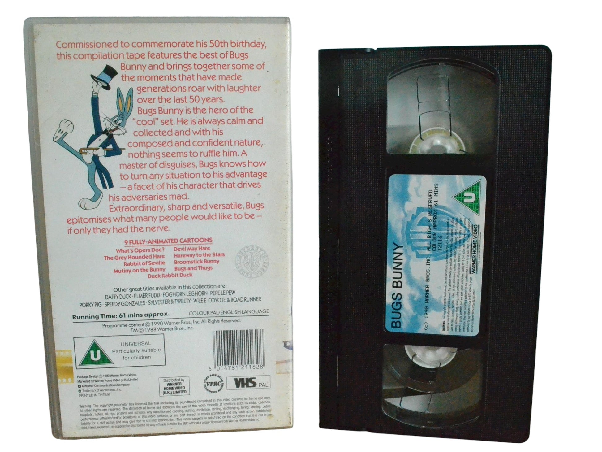 Bugs Bunny - Pinto Colvig - Warner Home Video - Childrens - PAL - VHS-