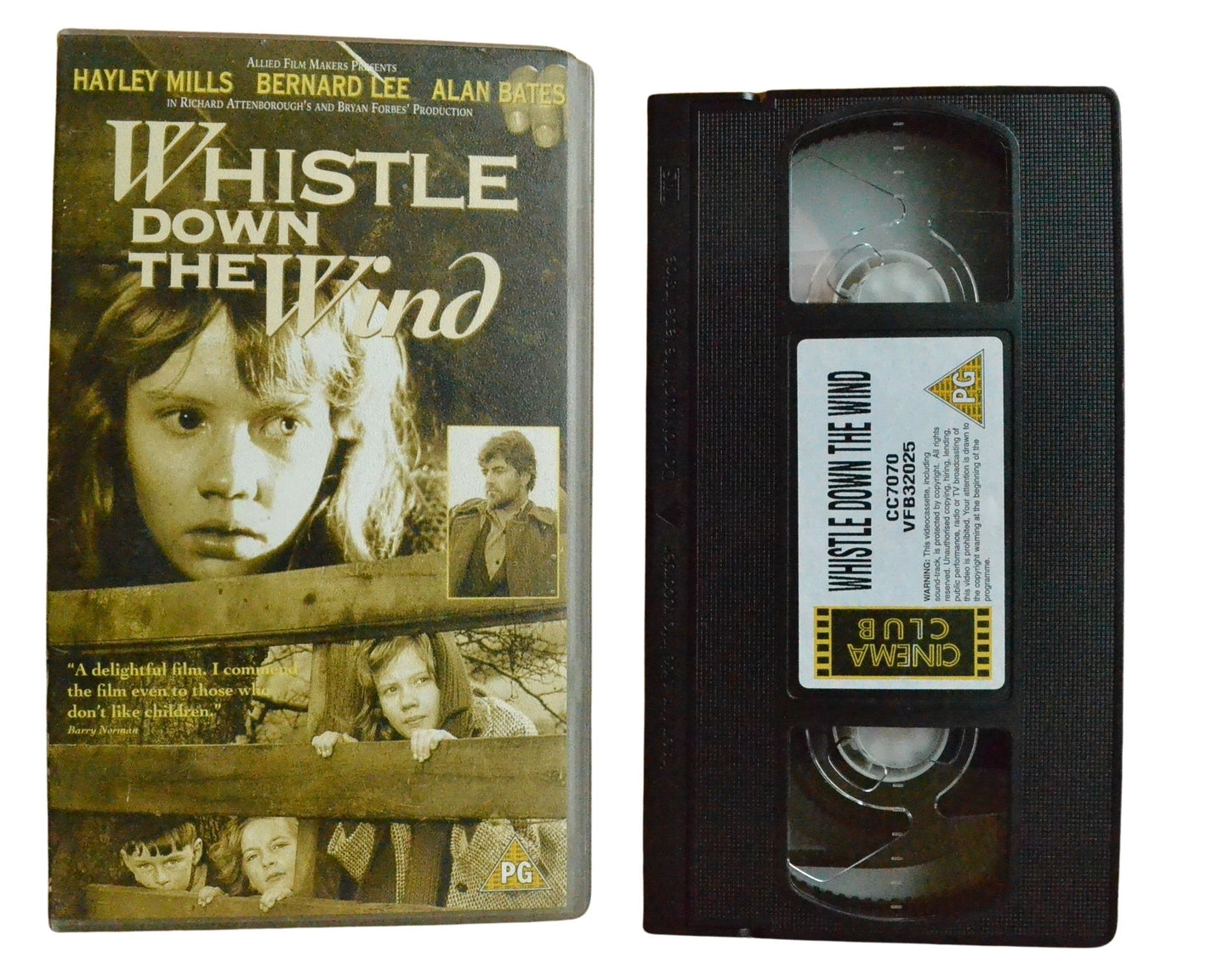 Whistle Down The Wind - Hayley Mills - Vintage - Pal VHS-