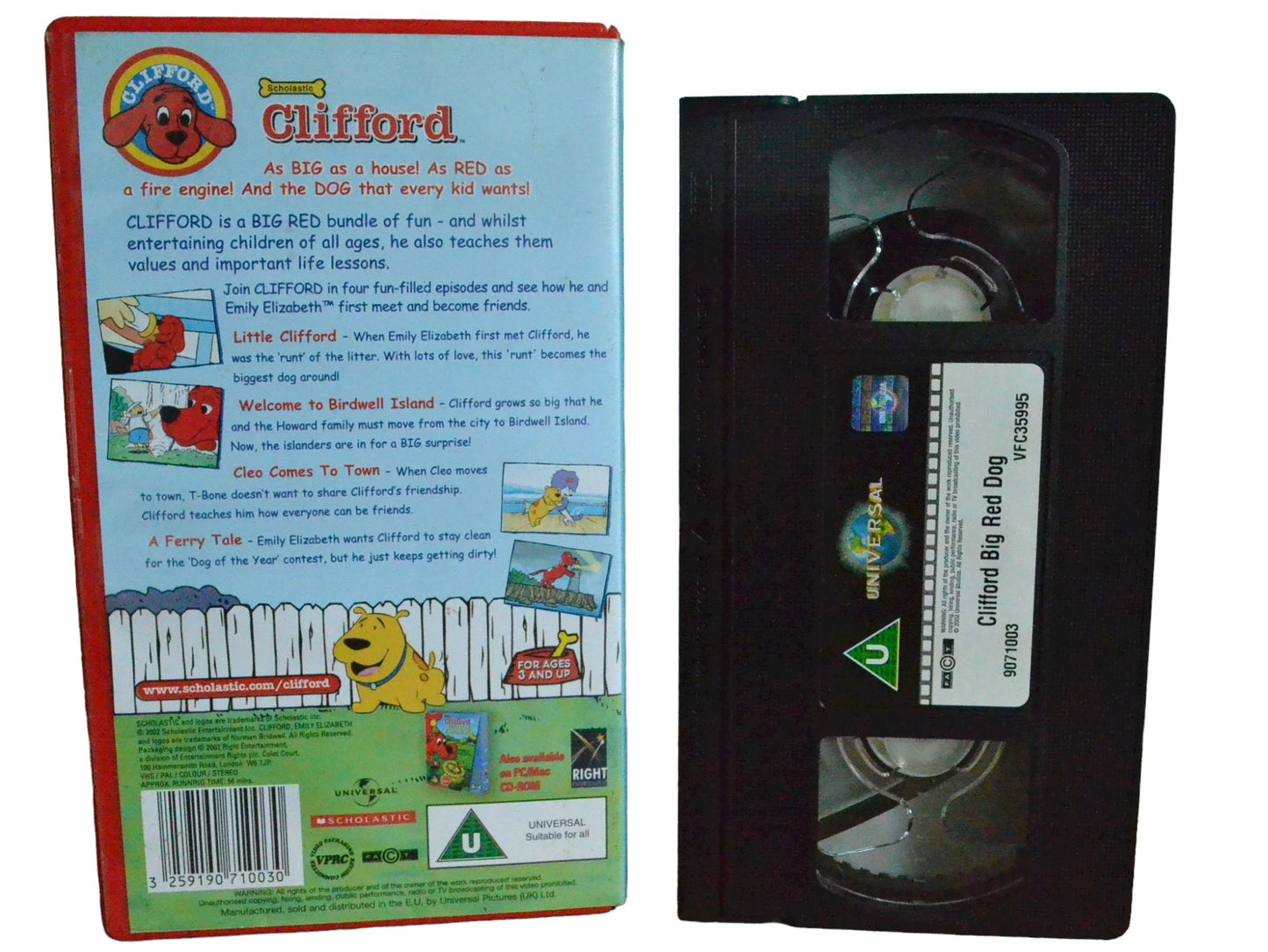 Clifford Big Red Dog - Universal - Childrens - PAL - VHS-