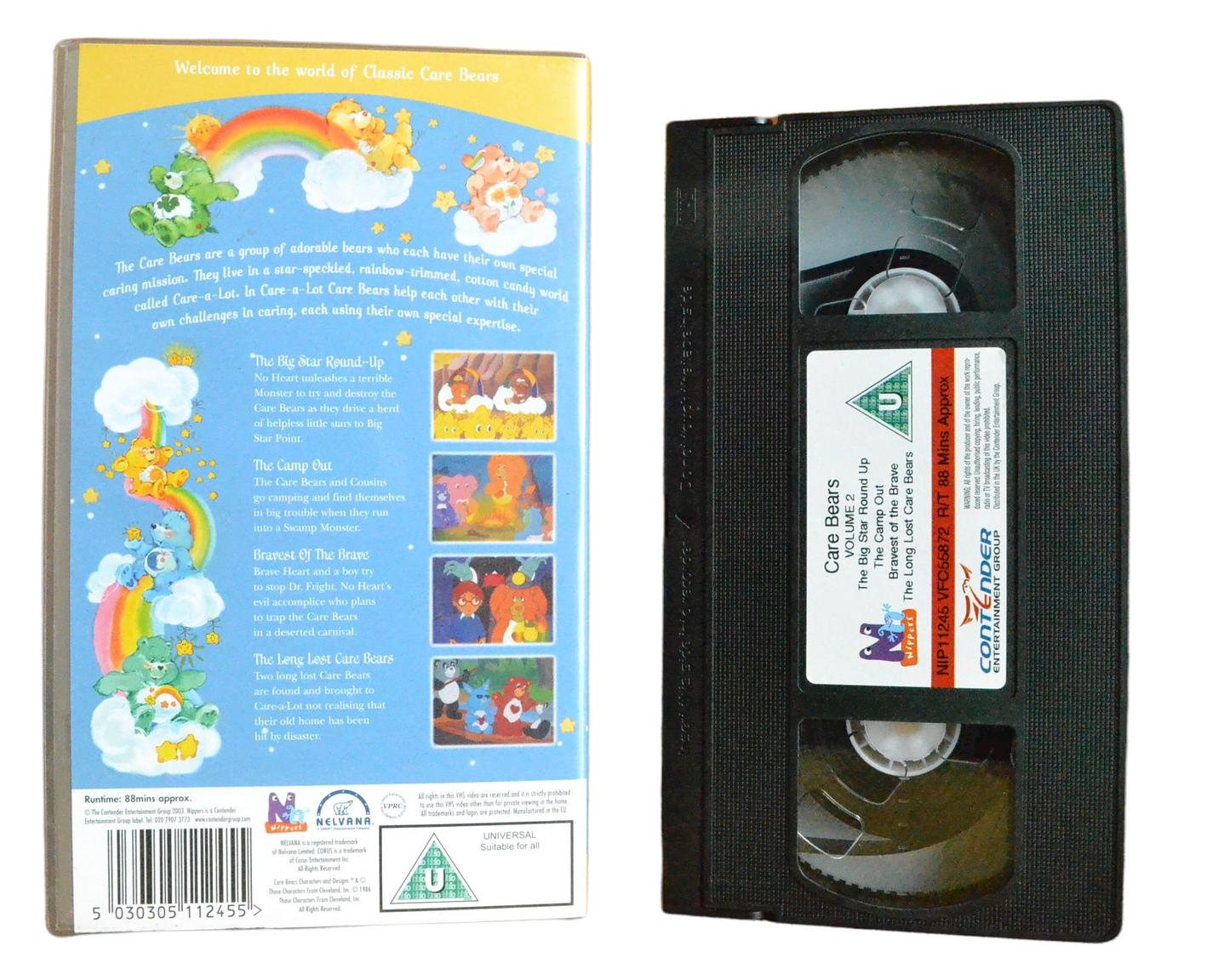 Care Bears: The Care Bears Family Volume 2 - Nippers - Children’s - Pal VHS-