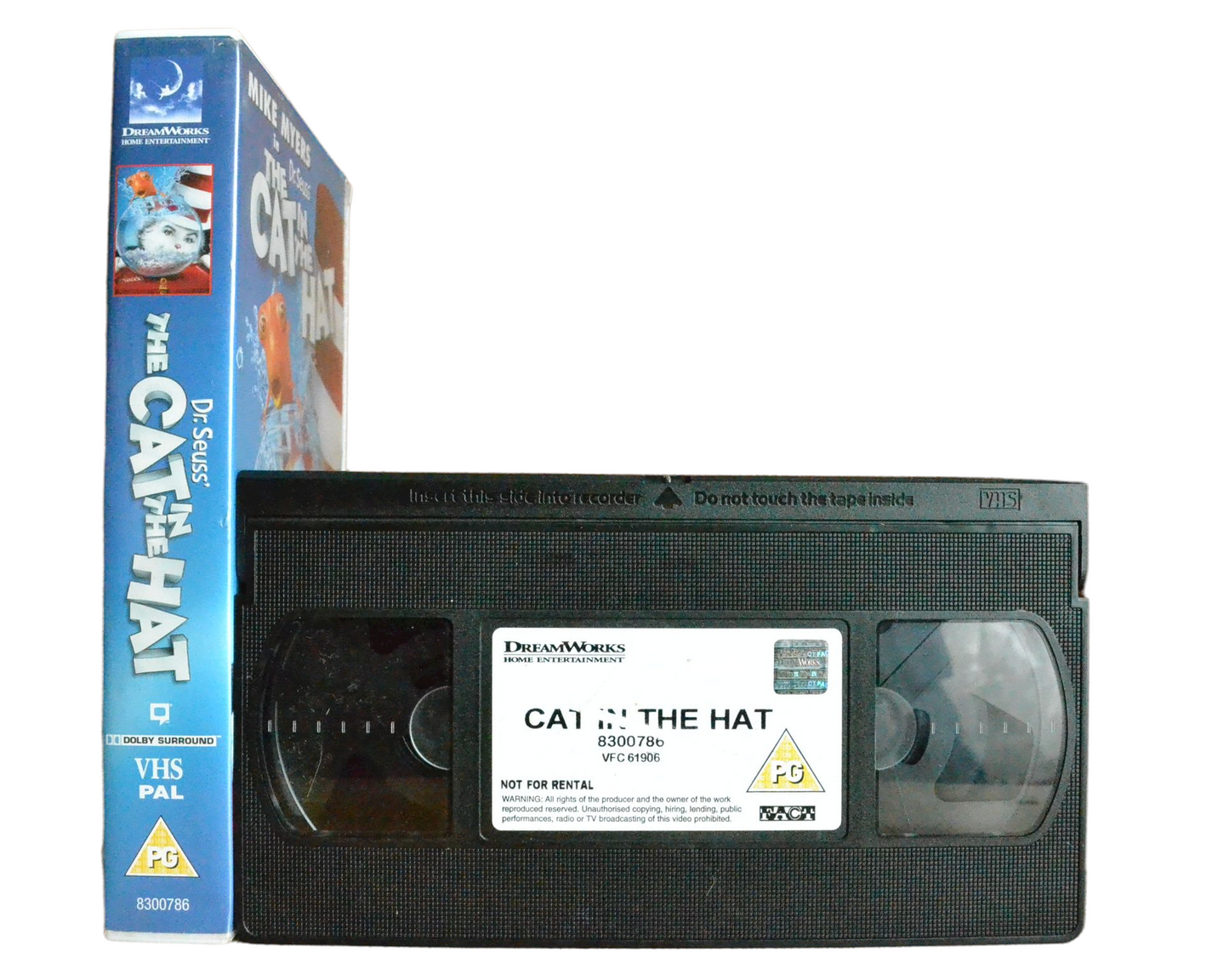 Dr. Seuss: The Cat In The Hat - Mike Myers - Dream Works Home Entertainment - Children’s - Pal VHS-