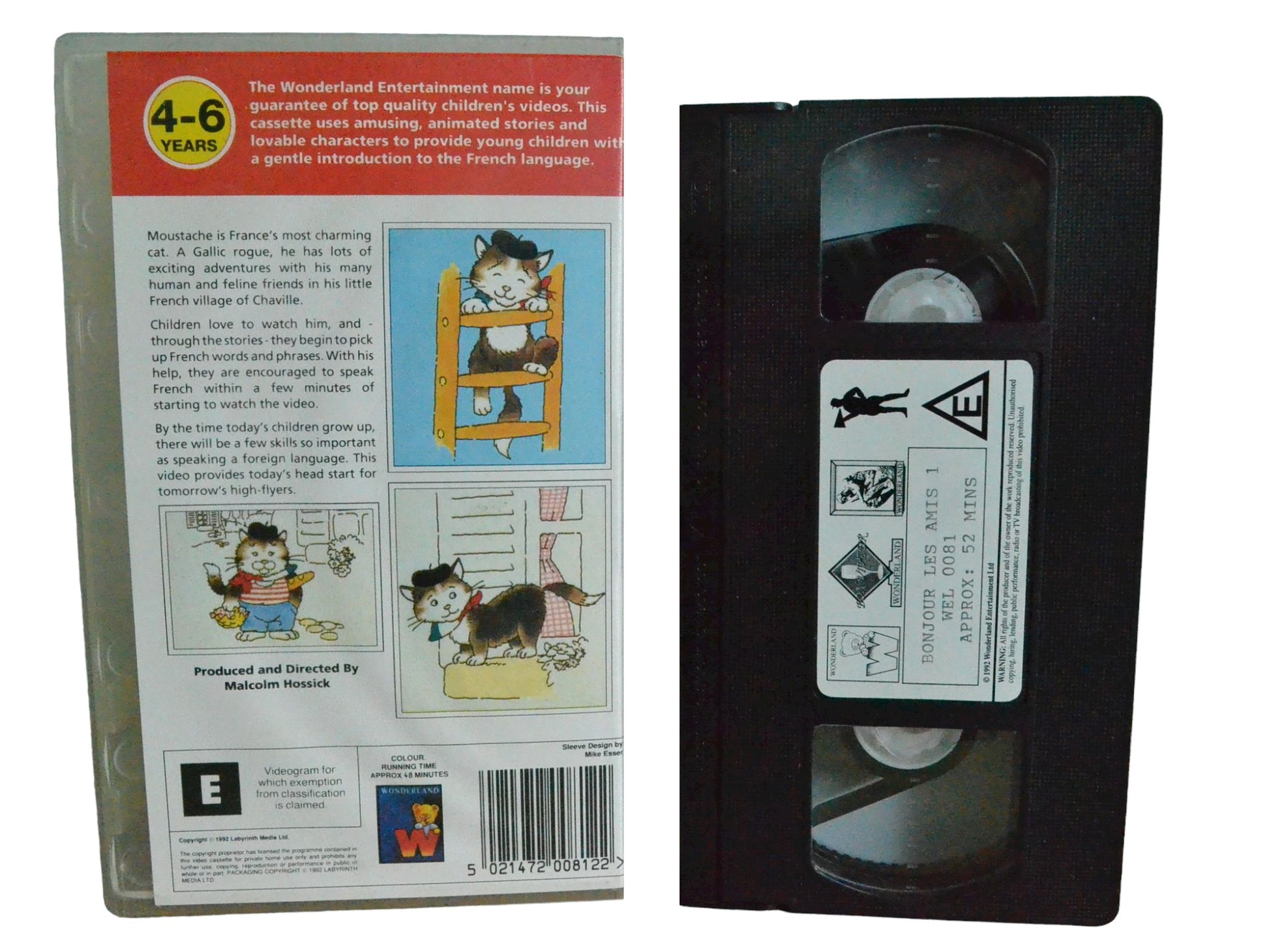 Bonjour Les Amis 1 - Wonderland - Childrens - PAL - VHS-