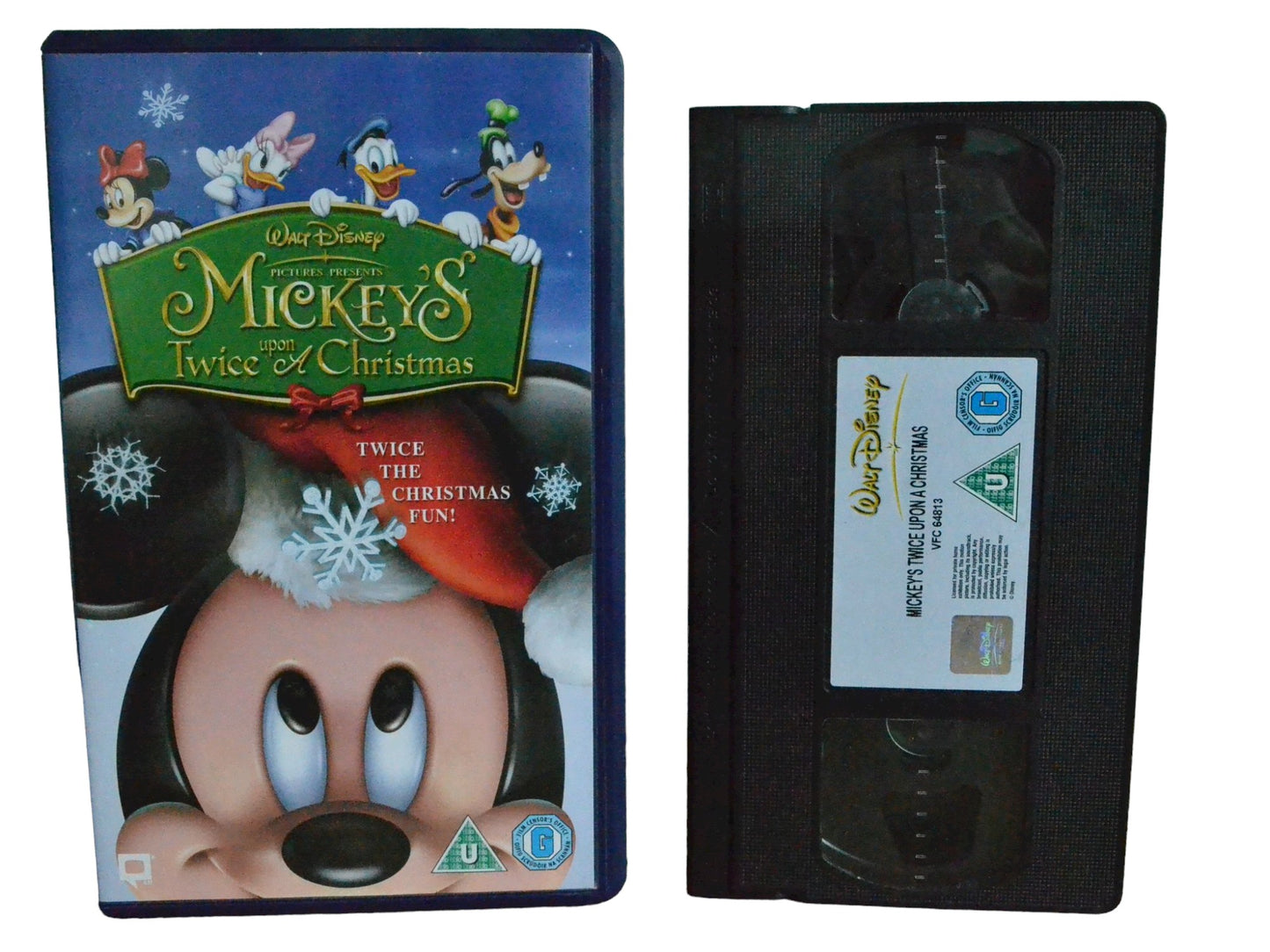 Mickey's Upon Twice A Christmas - Wayne Allwine - Walt Disney - Childrens - PAL - VHS-