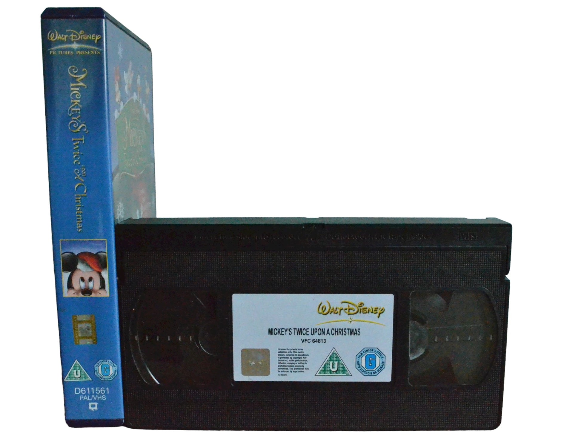 Mickey's Upon Twice A Christmas - Wayne Allwine - Walt Disney - Childrens - PAL - VHS-