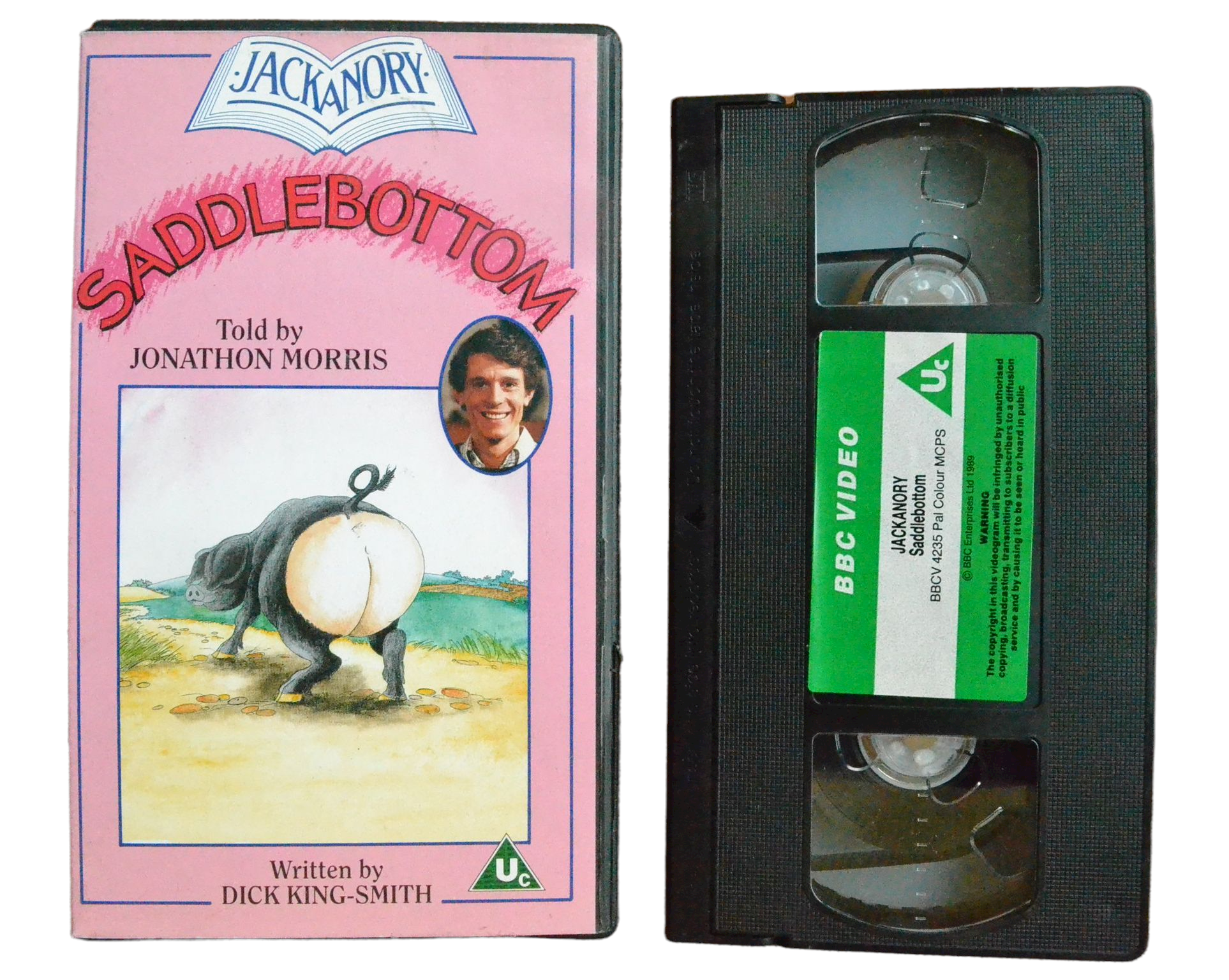 Jackanory Saddlebottom - Dick King-Smith - BBC Video - Children’s - Pal VHS-