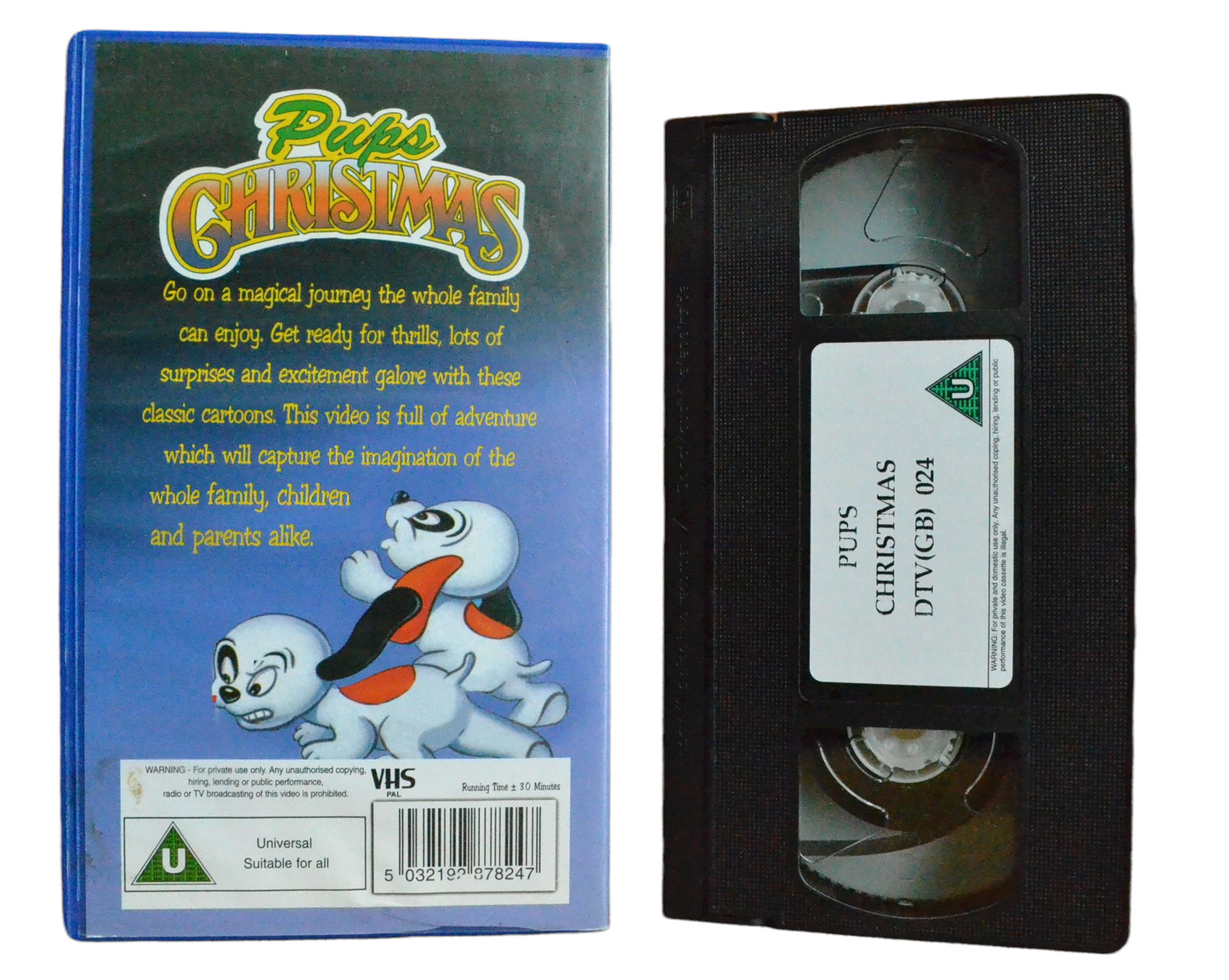 Pups Christmas - DTV [GB] - Children’s - Pal VHS-