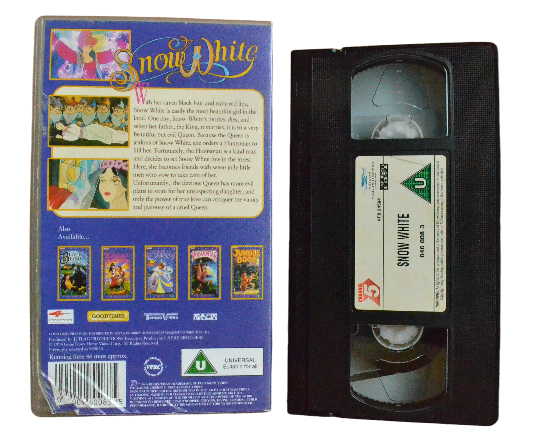 Snow White - Channel 5 - Children’s - Pal VHS-