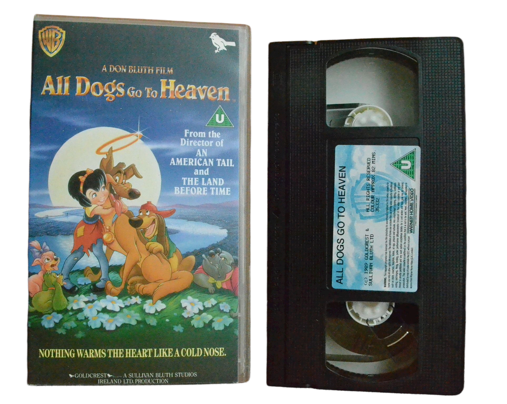 All Dogs Go To Heaven - Warner Home Video - Children’s - Pal VHS-