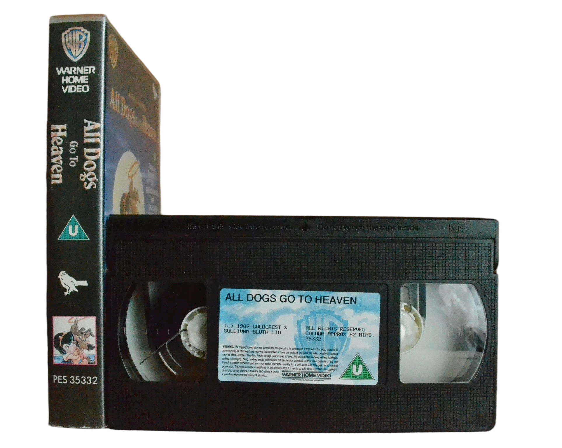 All Dogs Go To Heaven - Warner Home Video - Children’s - Pal VHS-