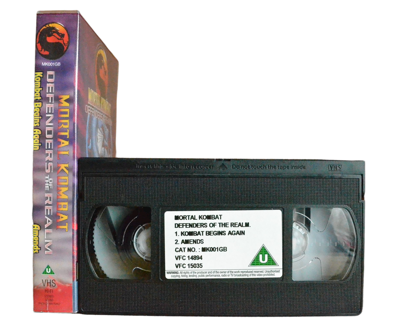 Mortal Kombat: Defenders Of The Realm - Digital Video Dreams - Children’s - Pal VHS-