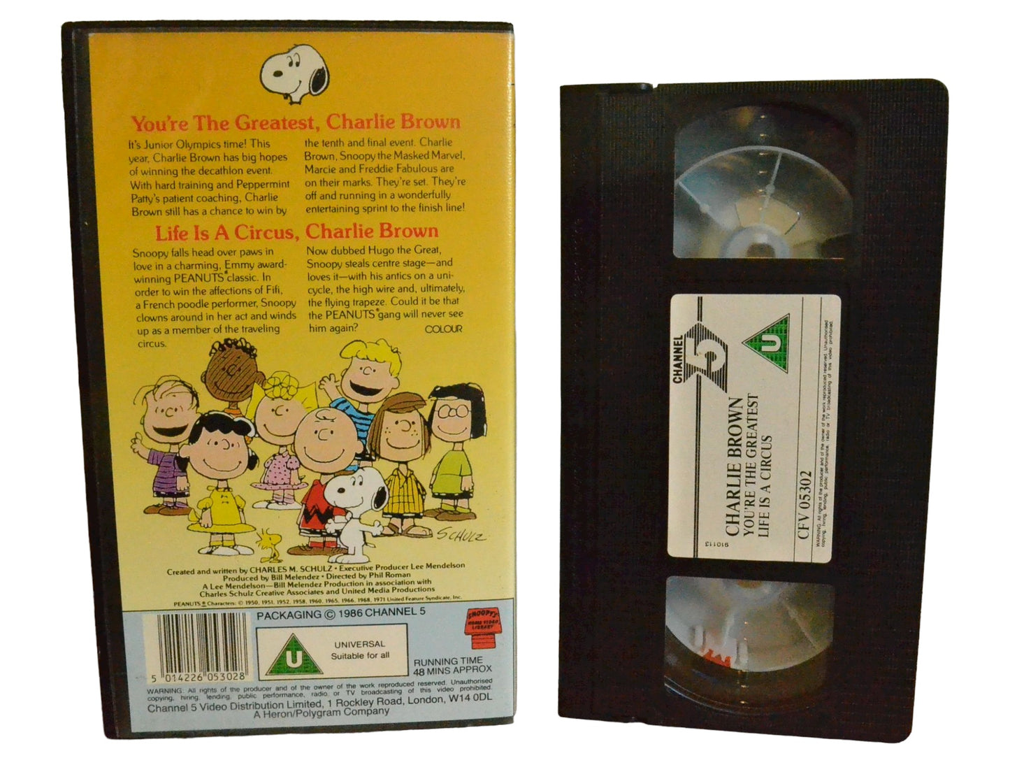 You’re the Greatest Charlie Brown - Arrin Skelley - Channel 5 - Childrens - PAL - VHS-