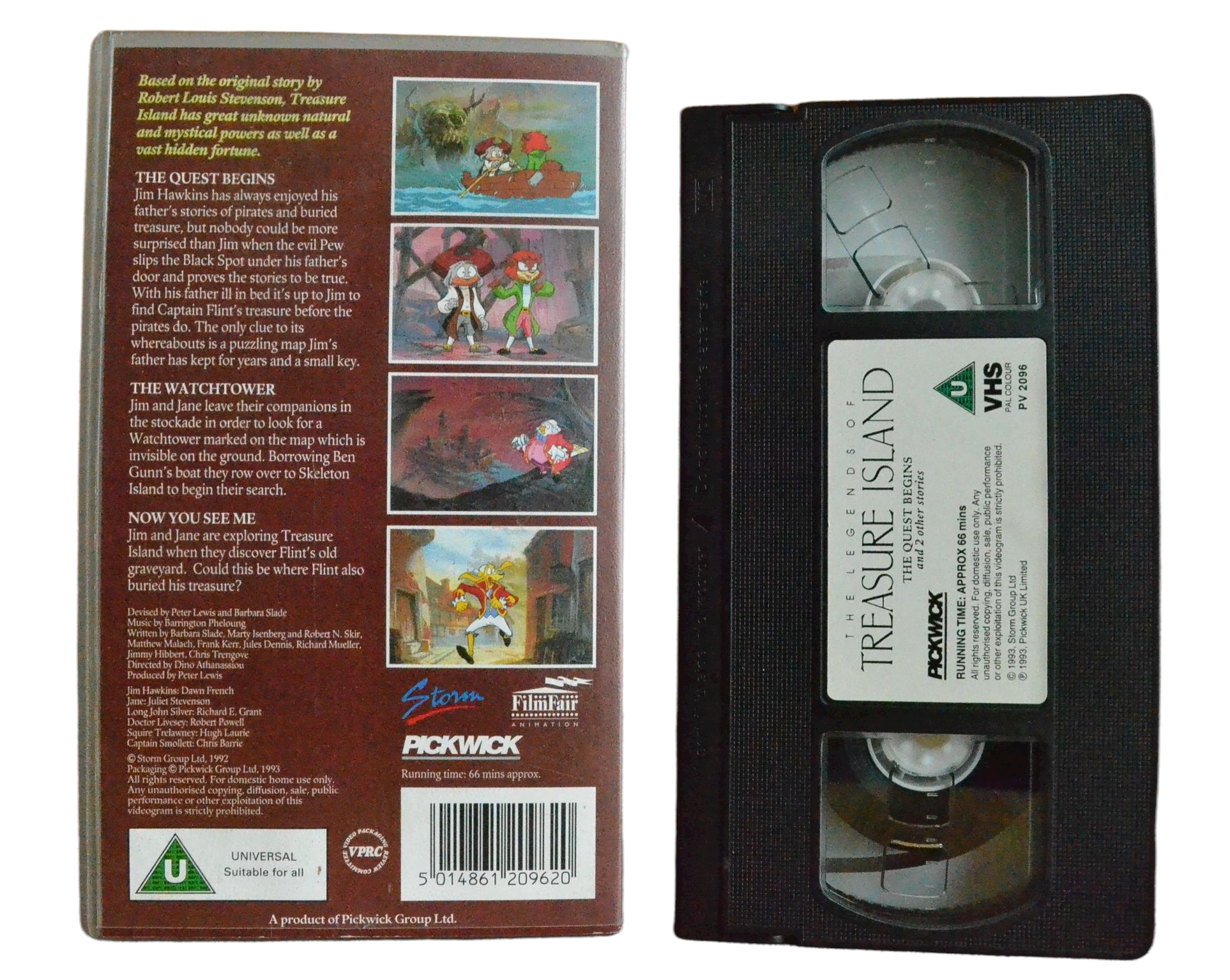 The Legends Of Treasure Island: The Quest Begins and 2 Other Stories - Pickwick - Children’s - Pal VHS-