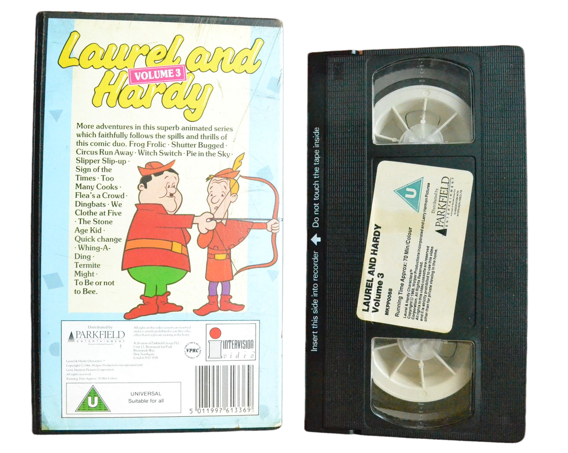 Laurel And Hardy: Volume 3 - Parkfield Play Time - Children’s - Pal VHS-