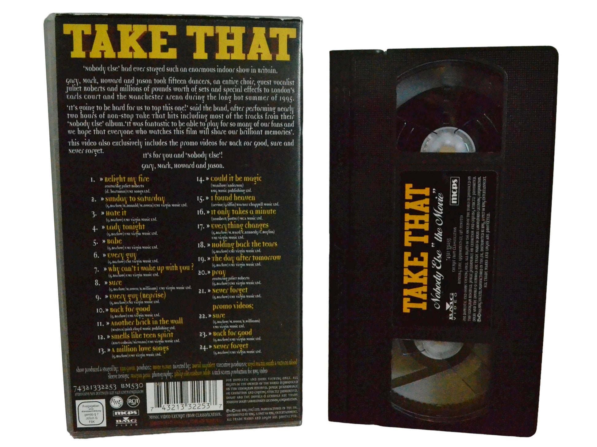 Take That - Nobody Else "The Movie" - Gary Barlow - BMG Video - Music - PAL - VHS-