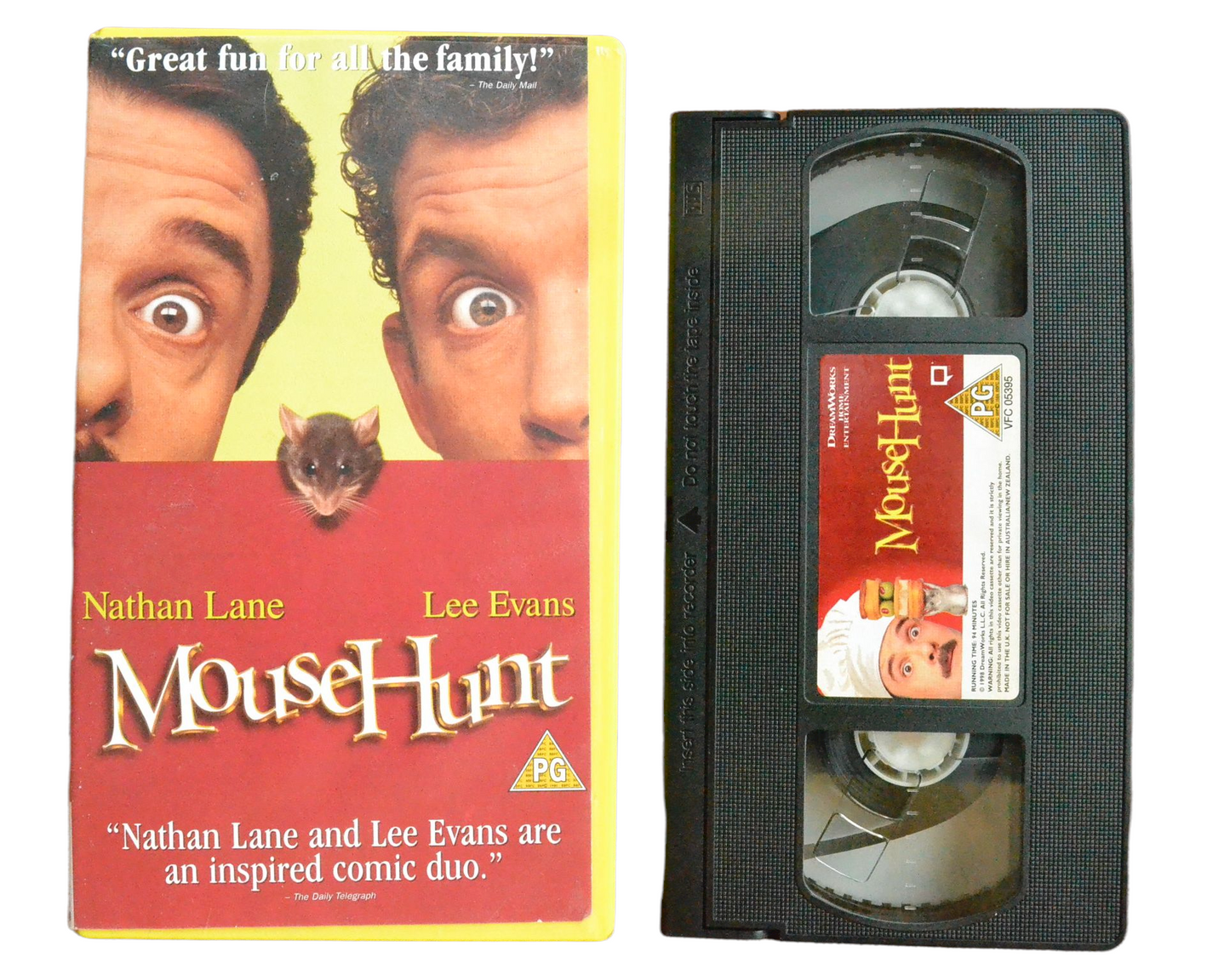 Mouse Hunt - Nathan Lane - Dream Works Home Entertainment - Children’s - Pal VHS-