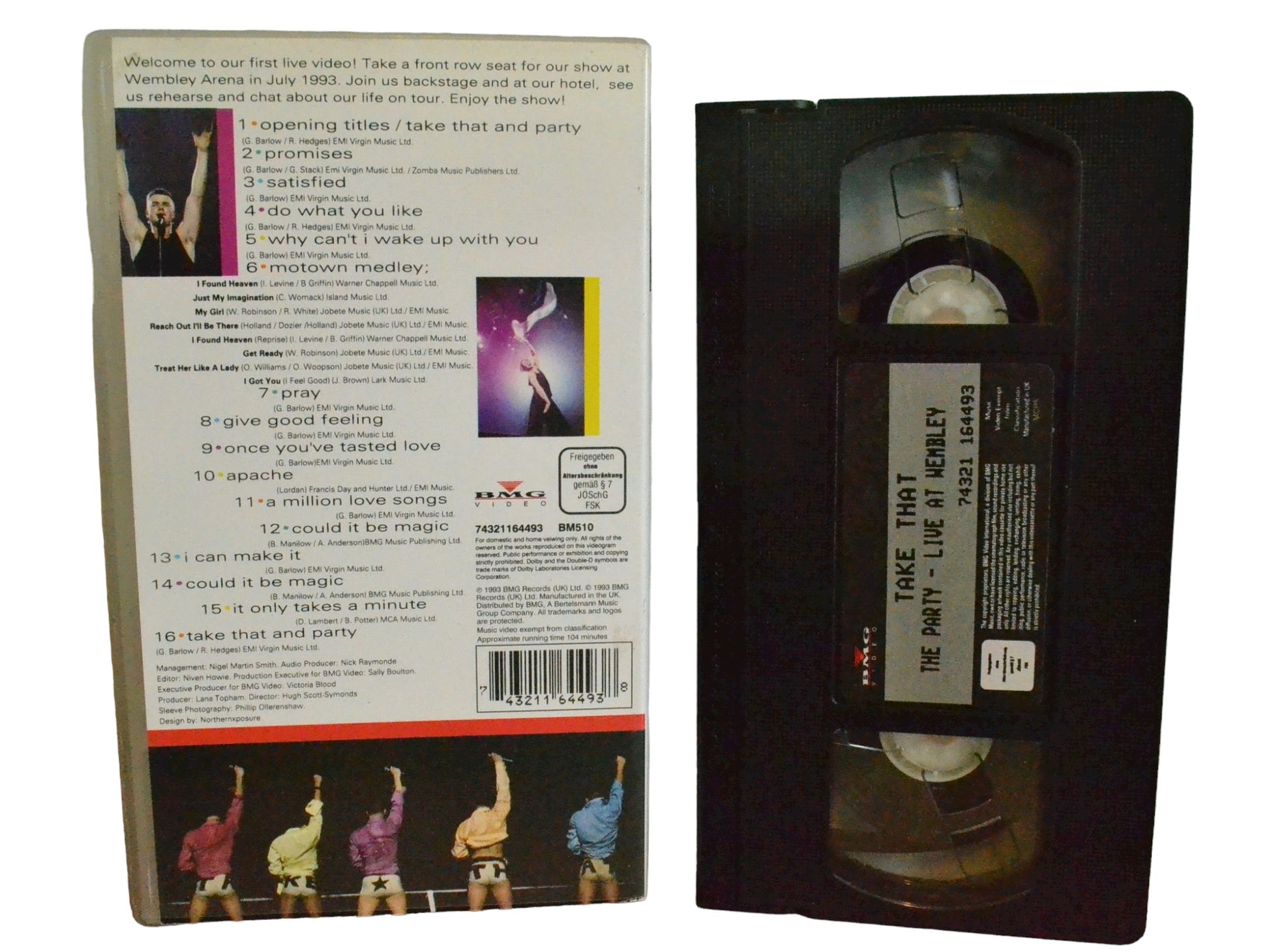 Take That - The Party / Live At Wembley - Gary Barlow - BMG Video - Music - PAL - VHS-