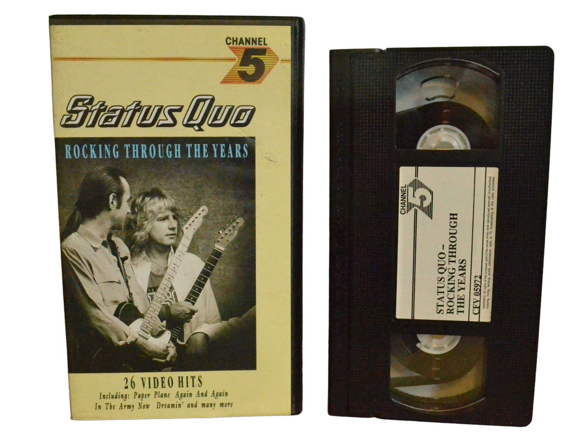 Status Quo Rocking Through The Years - Channel 5 - Music - PAL - VHS-