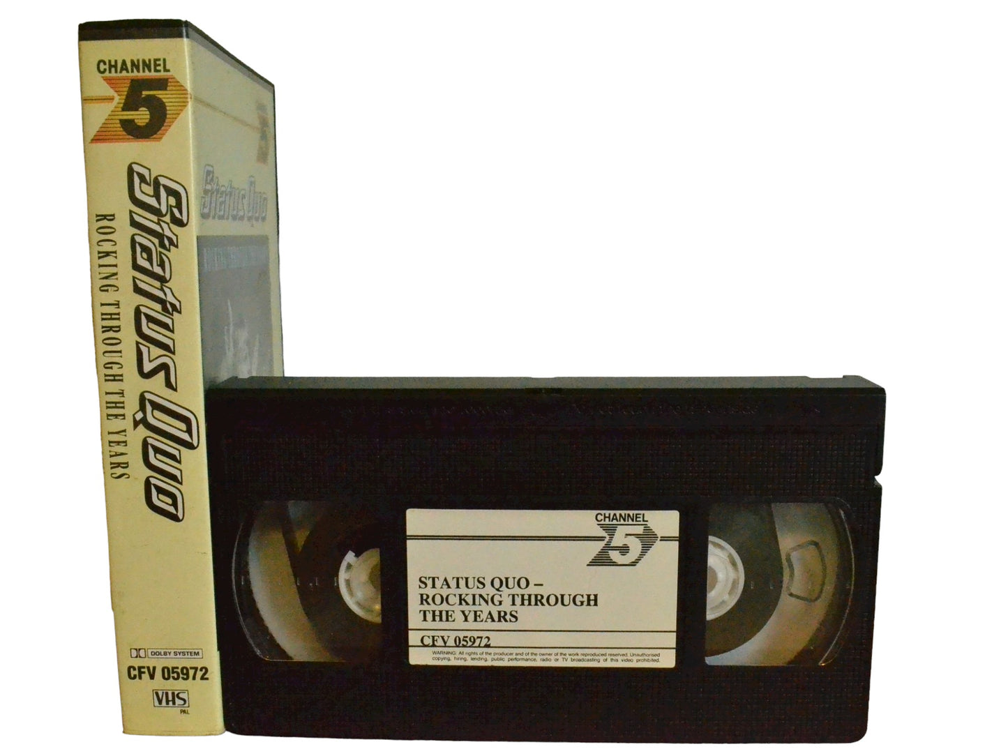 Status Quo Rocking Through The Years - Channel 5 - Music - PAL - VHS-