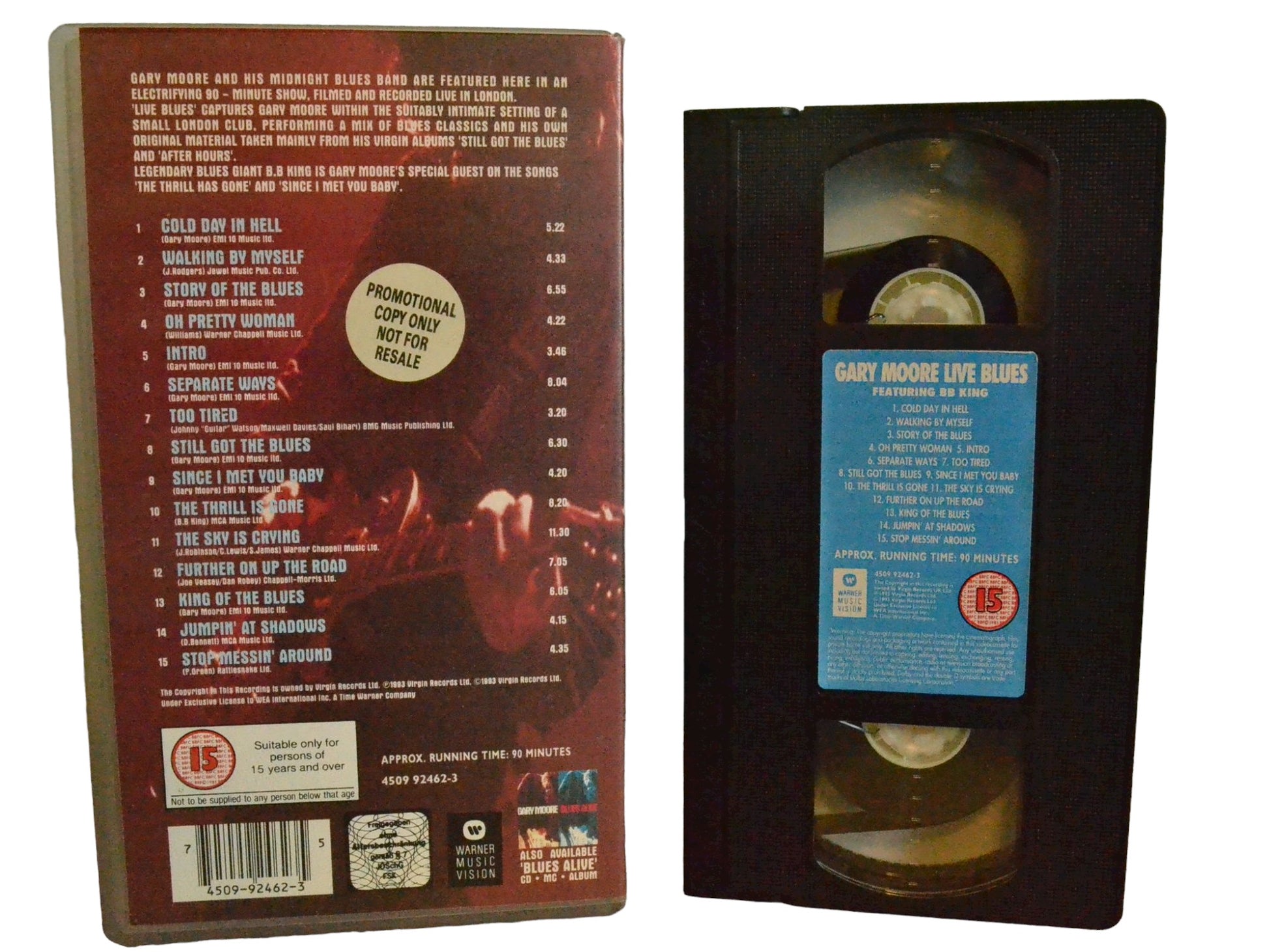Gary Moore Live Blues - Warner Music Vision - Music - PAL - VHS-