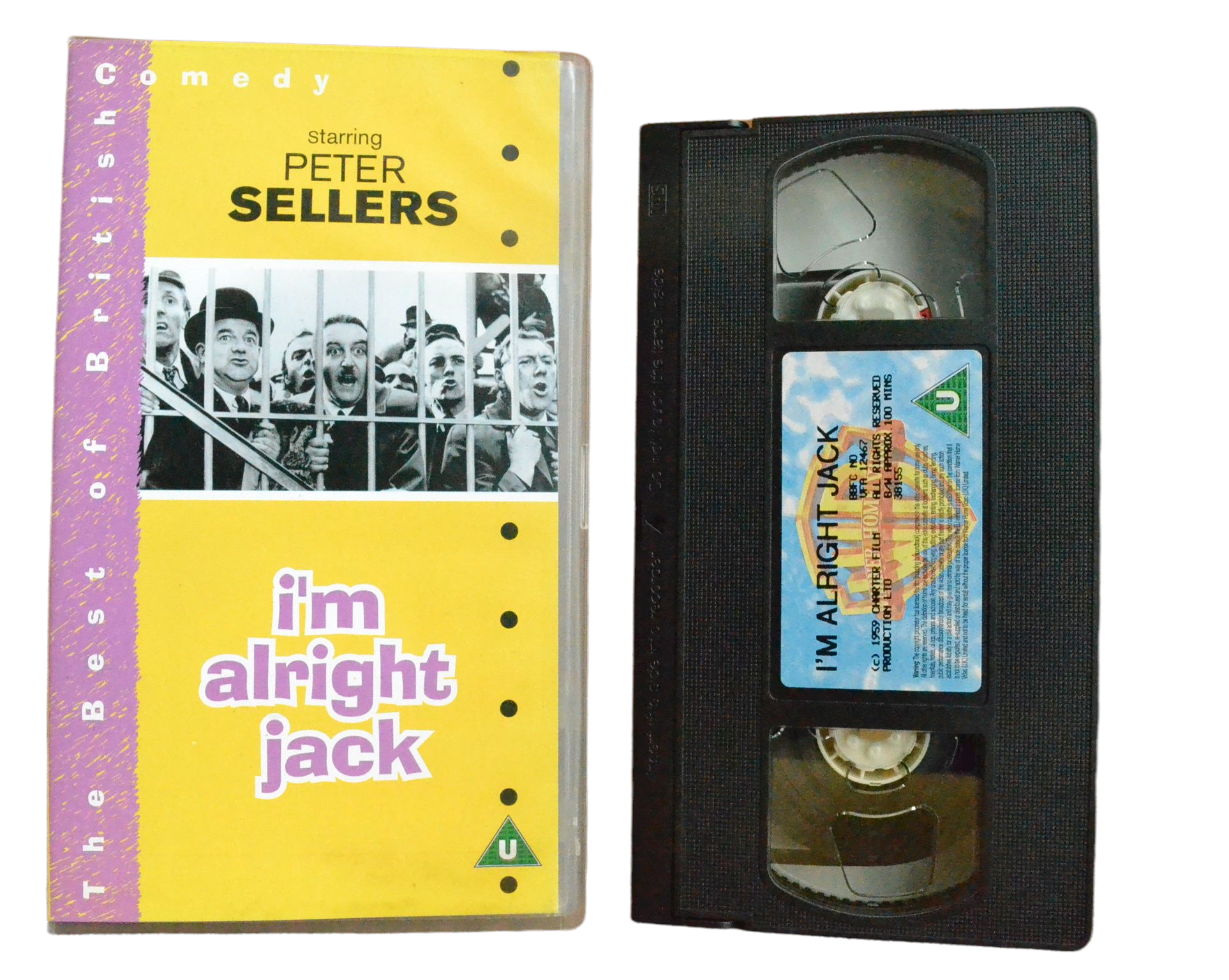 I'm Alright Jack - Ian Carmichael - Warner Home Video - Vintage - Pal VHS-