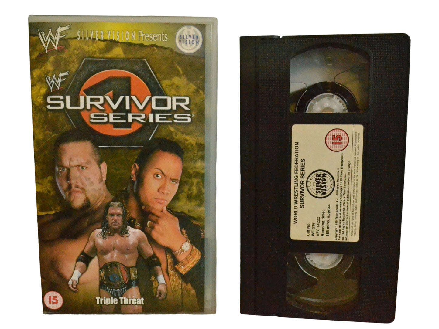 WWF: Survivor Series (Triple Threat) - Kurt Angle - World Wrestling Federation Home Video - Wrestling - PAL - VHS-