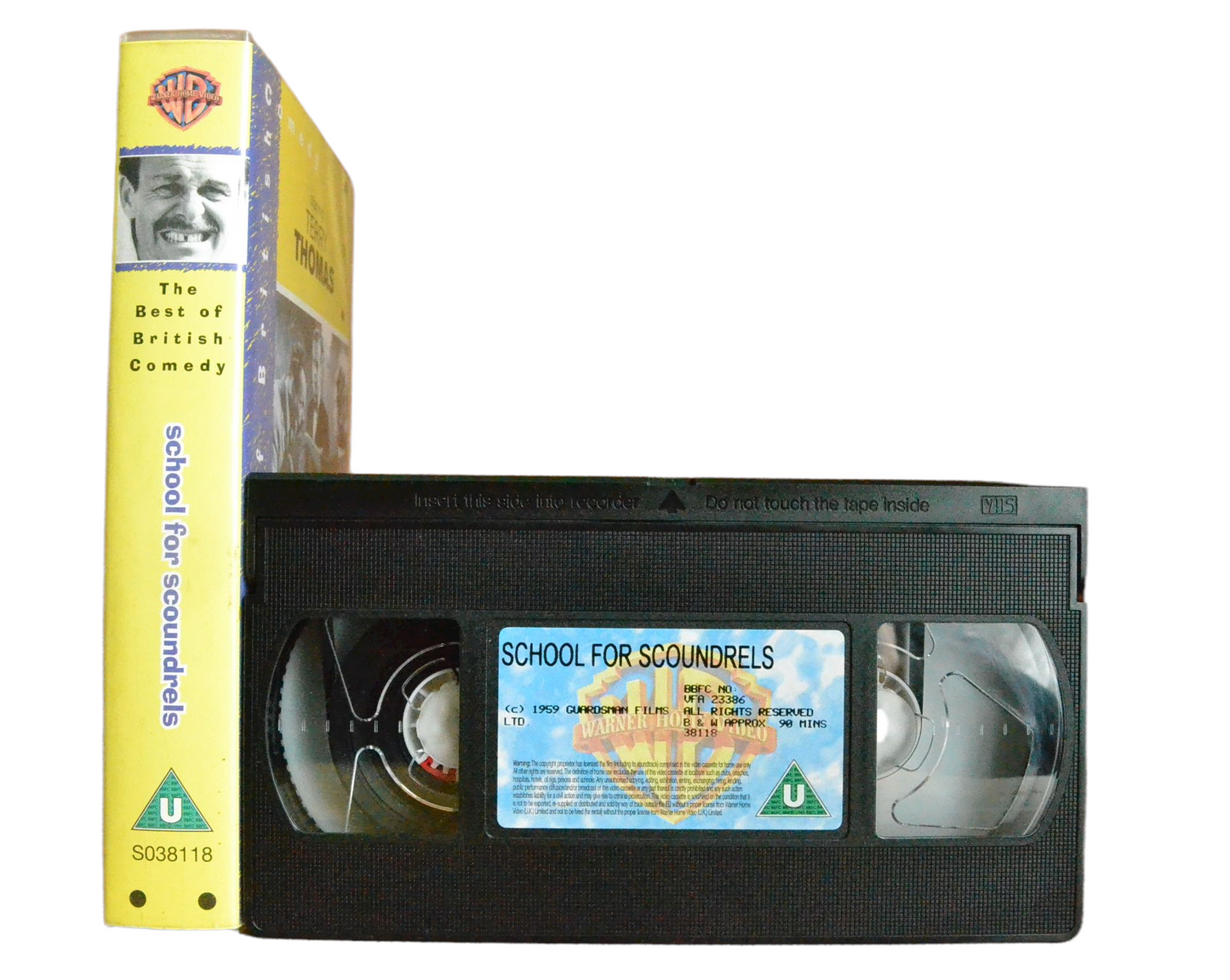 School For Scoundrels - Terry Thomas - Warner Home Video - Vintage - Pal VHS-