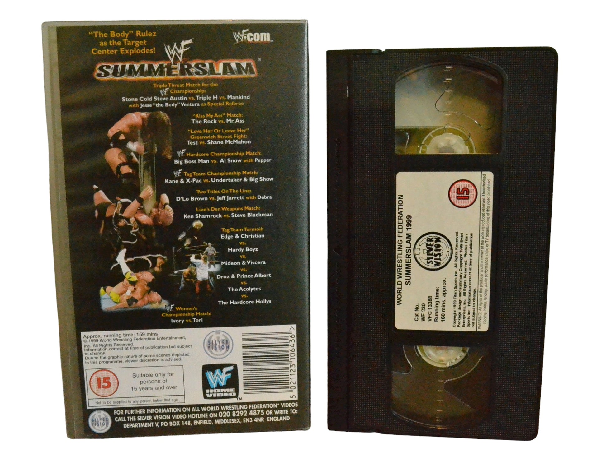 WWF: Summer Slam 1999 - Steve Austin - World Wrestling Federation Home Video - Wrestling - PAL - VHS-