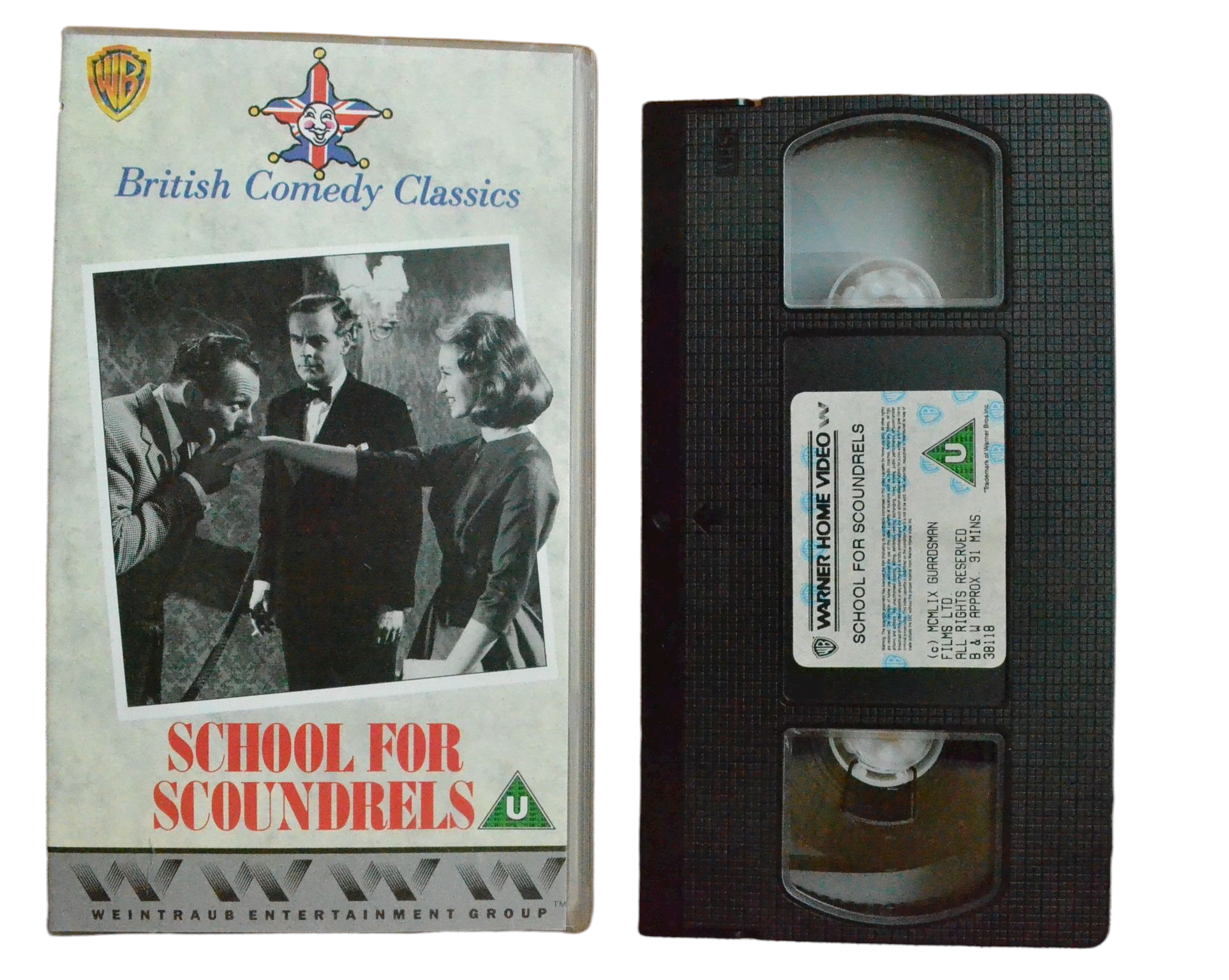 School For Scoundrels - Ian Carmichael - Weintraub Entertainment - Vintage - Pal VHS-