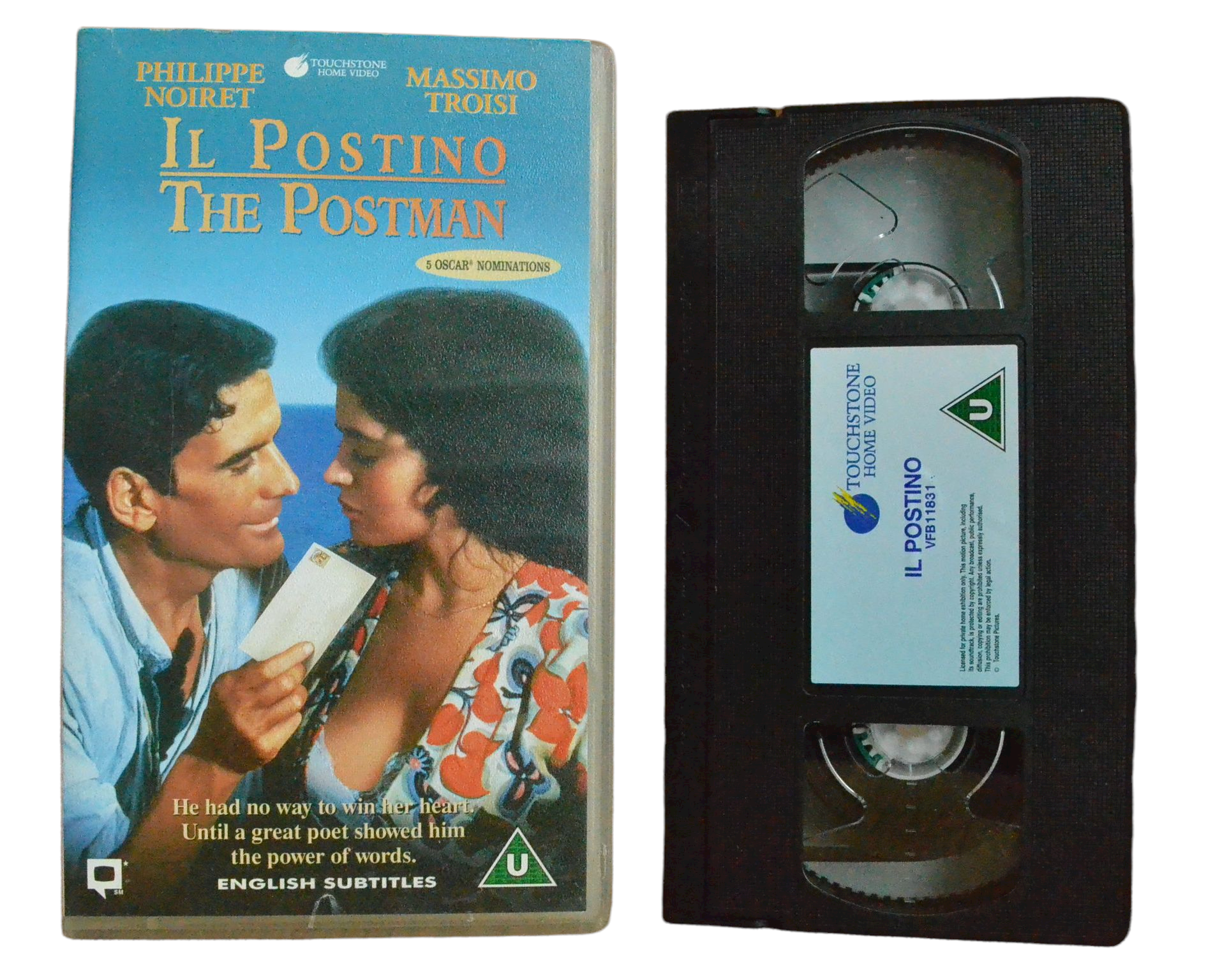 Il Postino The Postman - Philippe Noiret - Touchstone Home Video - Vintage - Pal VHS-