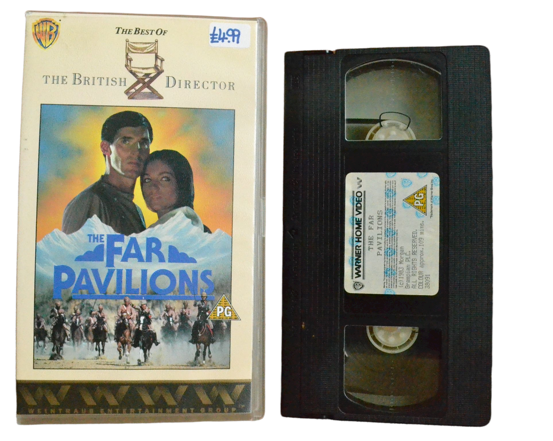 The Far Pavilions - Ben Cross - Warner Home Video - Vintage - Pal VHS-