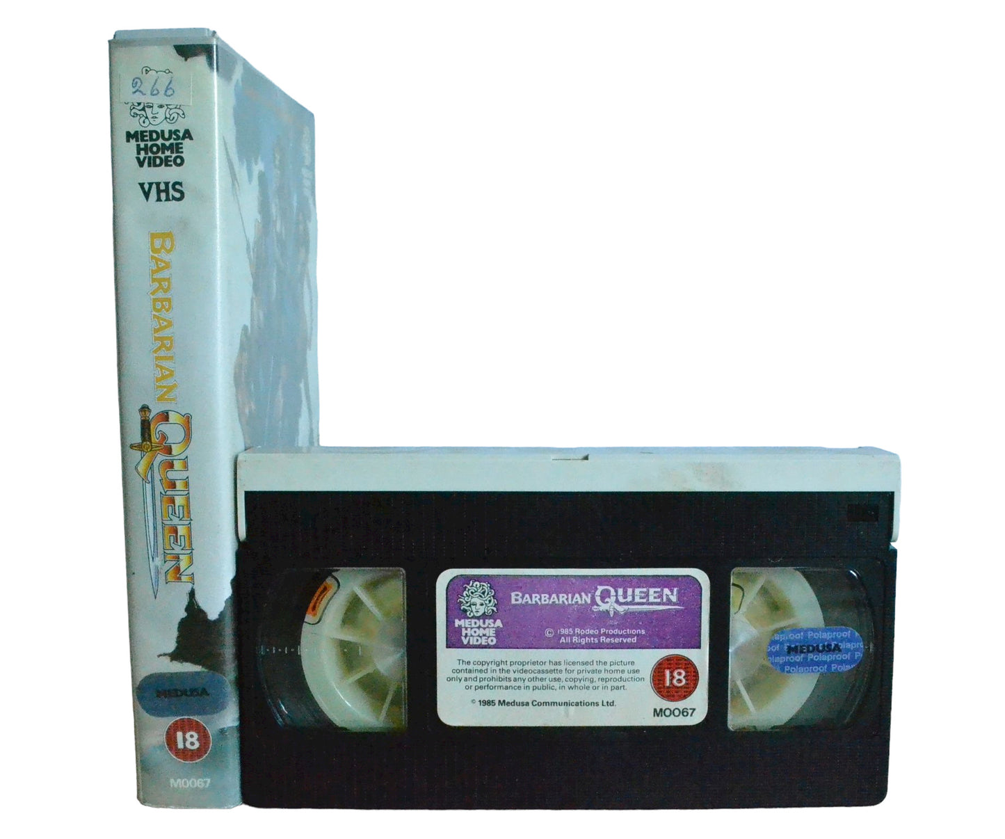 Barbarian Queen - Lana Clarkson - Medusa Home Video - Large Box - PAL - VHS-