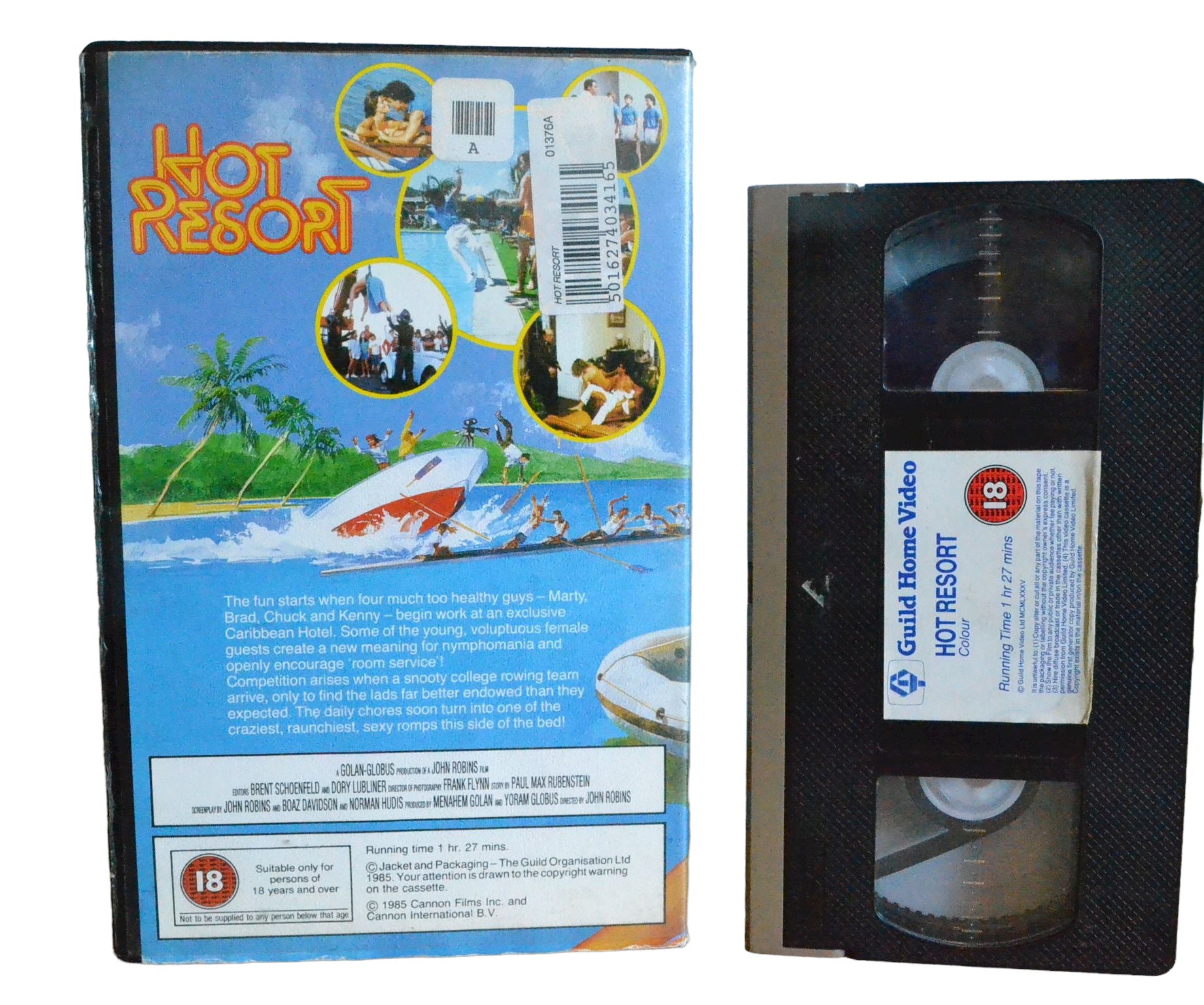HOT RESORT (Exclusive And Caribbean Hotel.) - Tom Parsekian - Guild Home Video - Large Box - PAL - VHS-