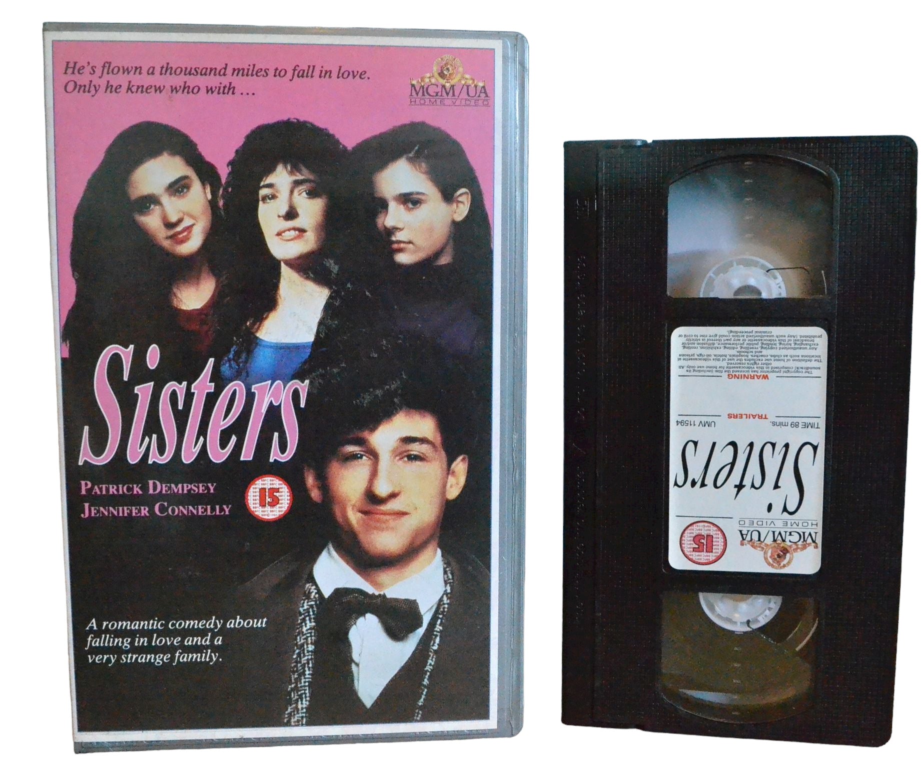 Sisters (A Very Strange Family) - Jennifer Connelly - MGM / UA Home VIdeo - Comedy - Large Box - Pal VHS-