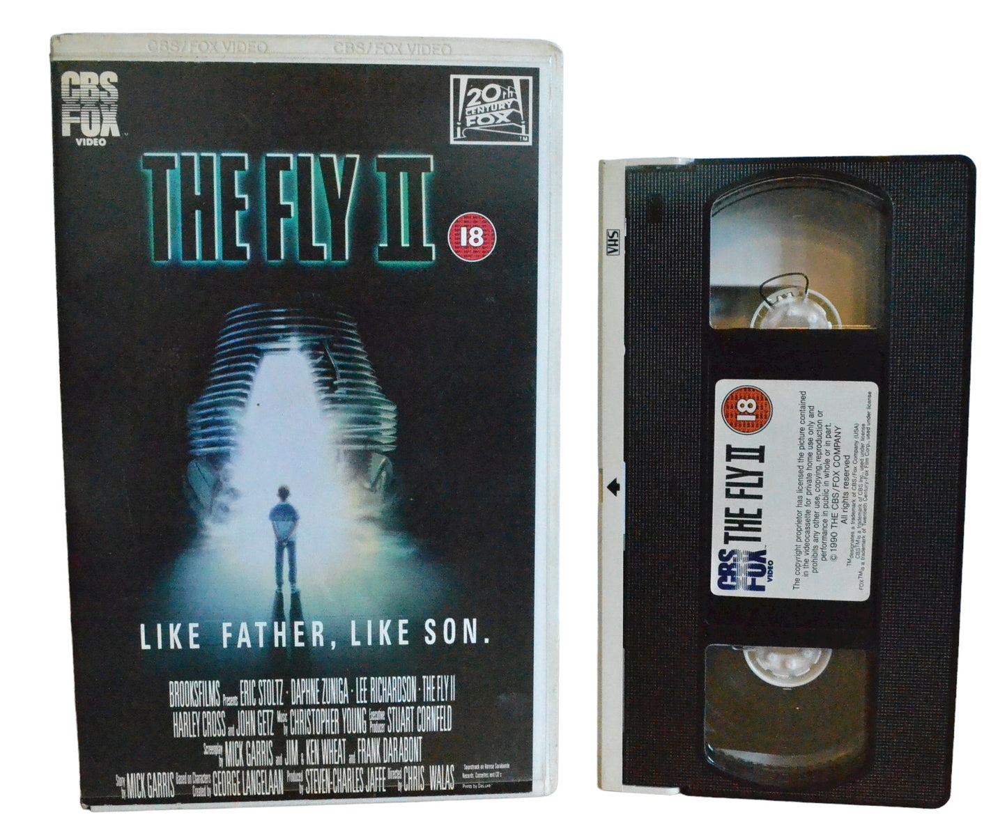 The Fly 2 (Like Father, Like Son) - Eric Stoltz - CBS Fox Video - Drama - Large Box - Pal VHS-