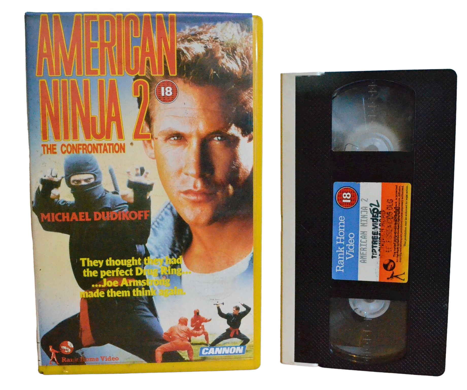 American Ninja 2 : The Confrontation - Michael Dudikoff - Rank Home Video - Action - Large Box - Pal VHS-