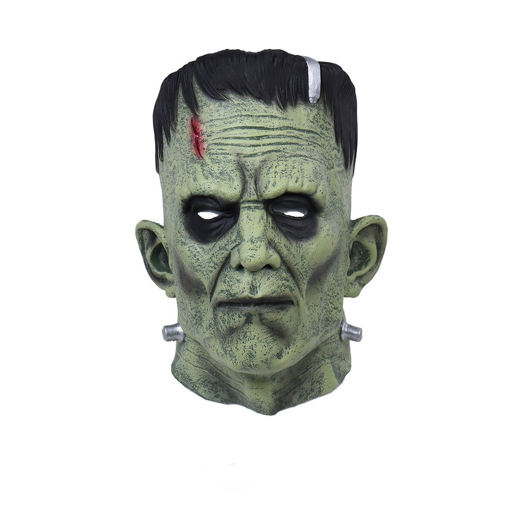 Frankenstein Mask Devil Monsters Cosplay Masks Zombie Mascarillas Evil Latex Masques Anime Face Mascaras Halloween Costume Prop-Frankenstein-