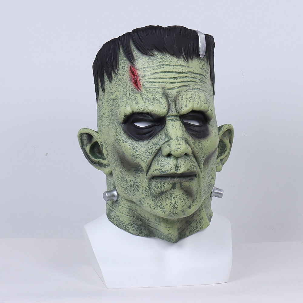 Frankenstein Mask Devil Monsters Cosplay Masks Zombie Mascarillas Evil Latex Masques Anime Face Mascaras Halloween Costume Prop-Frankenstein-