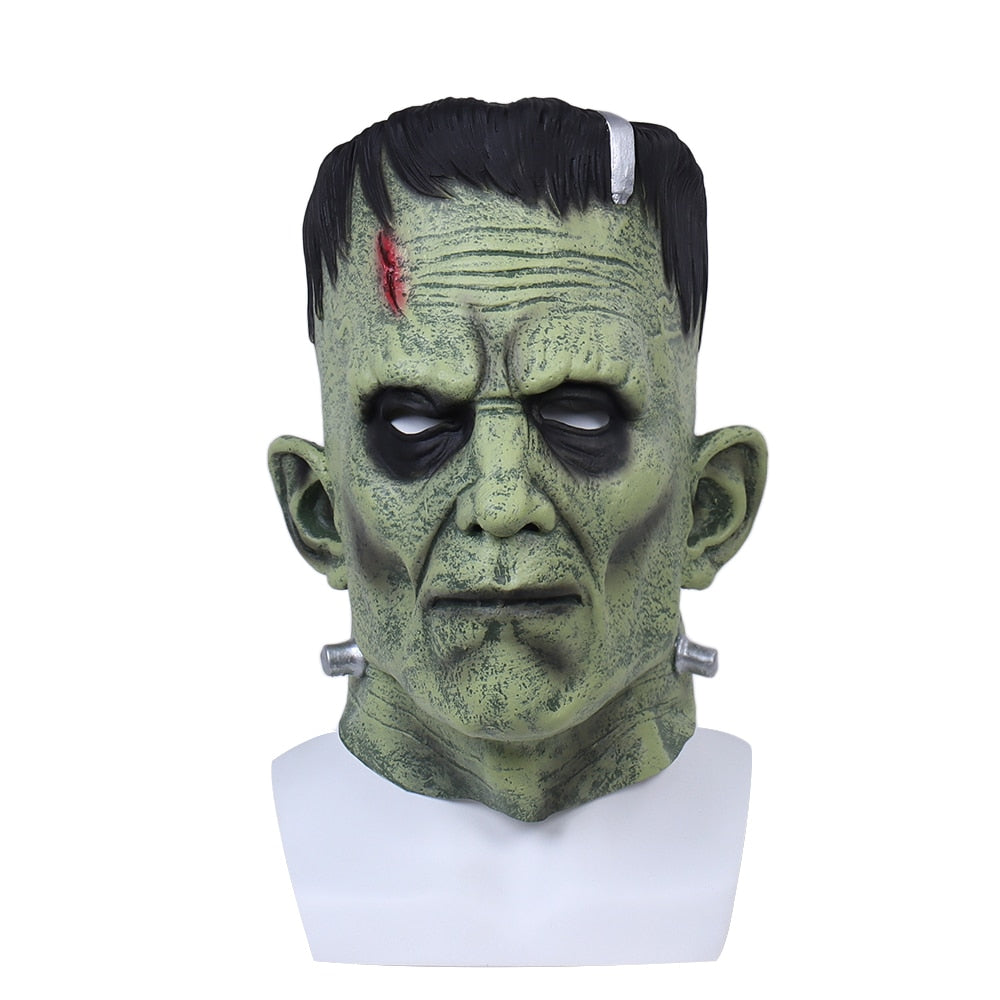 Frankenstein Mask Devil Monsters Cosplay Masks Zombie Mascarillas Evil Latex Masques Anime Face Mascaras Halloween Costume Prop-Frankenstein-