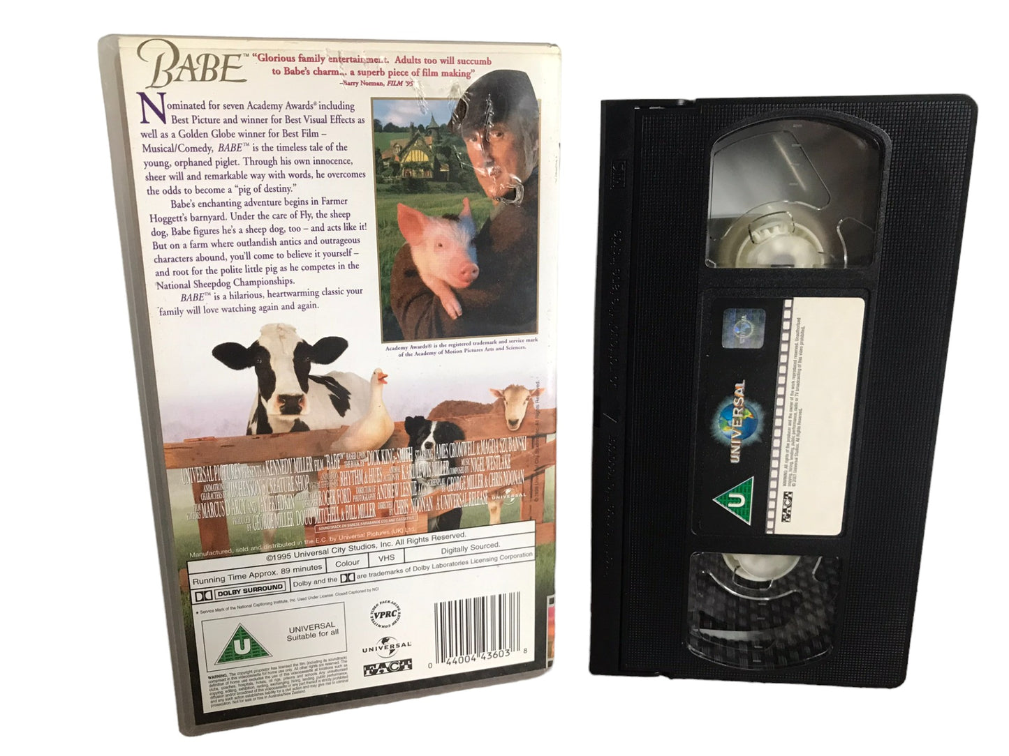 Babe - James Cromwell - Universal - Childrens - Pal - VHS-